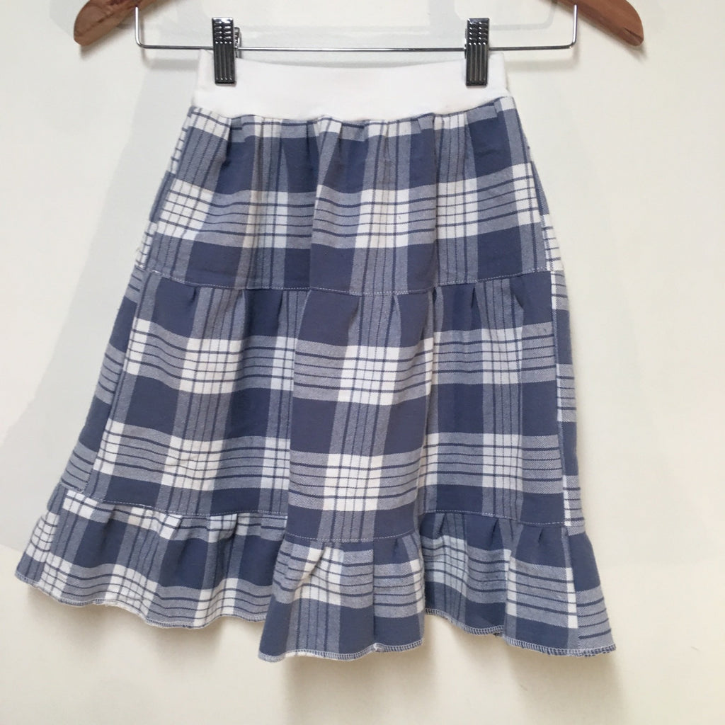 Midi Flannel Plaid Skirt (2-3)