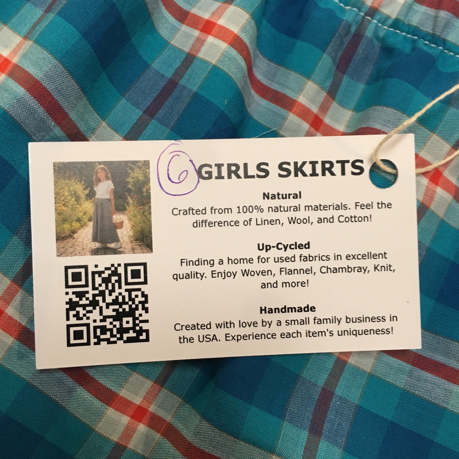 Maxi Cotton Plaid Skirt (6)