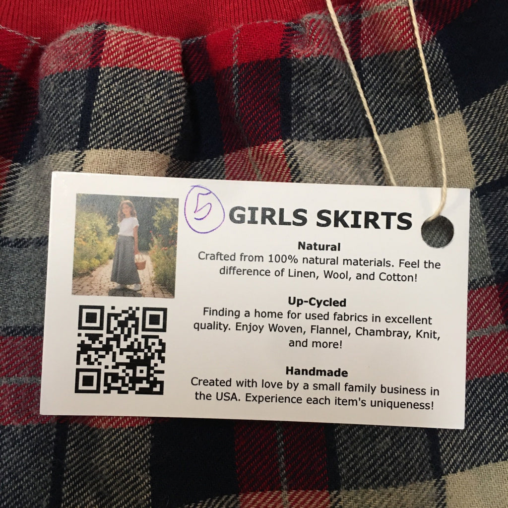 Maxi Flannel Plaid Skirt (5)