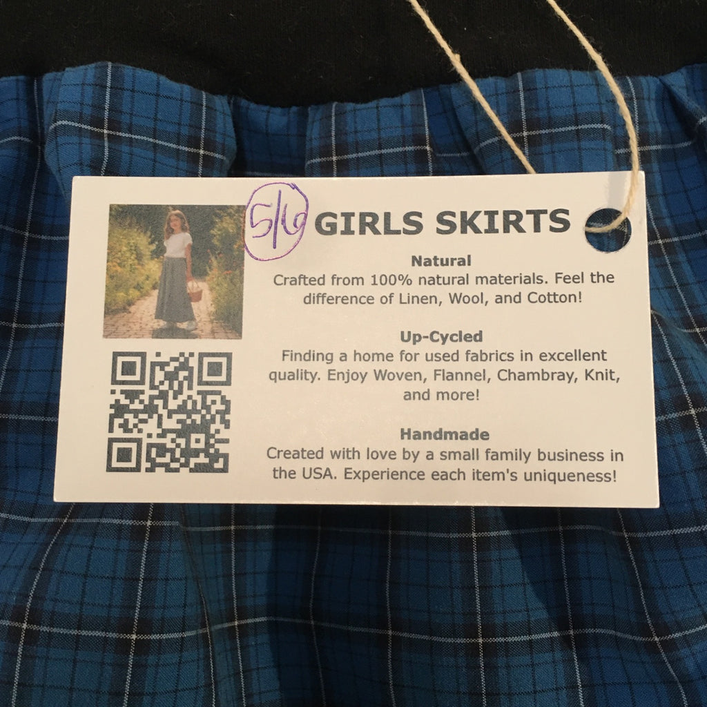 Midi Cotton Plaid Skirt (5-6)