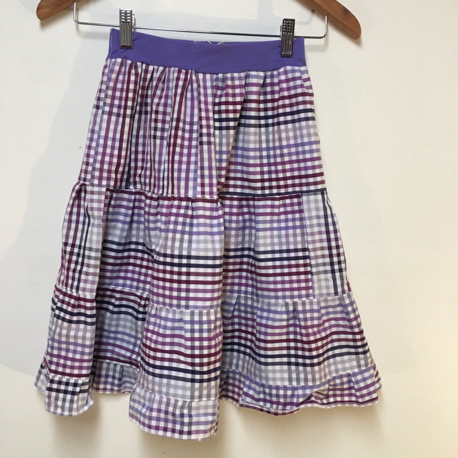 Midi Cotton Checkered Skirt (6-7)