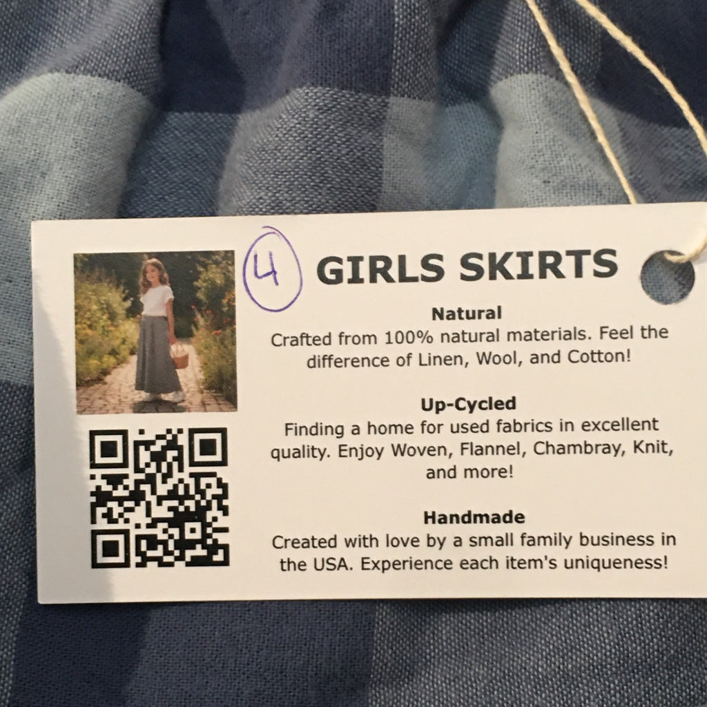 Midi Flannel Checkered Skirt (4)