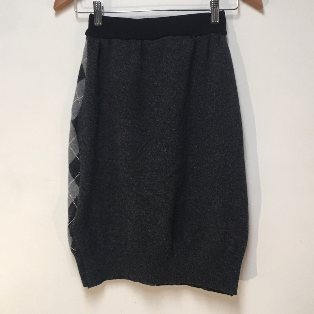 Midi Wool Argyle Skirt (8)