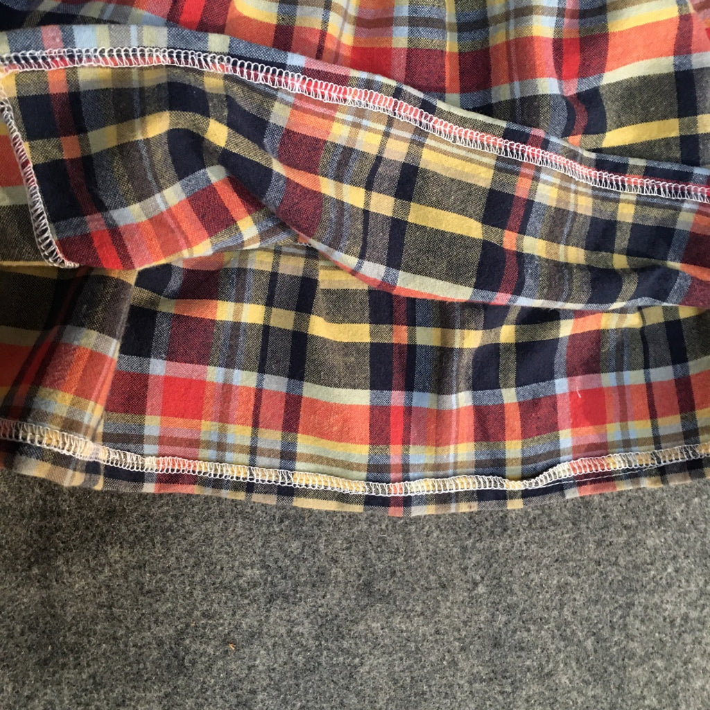 Midi Cotton Plaid Skirt (2)