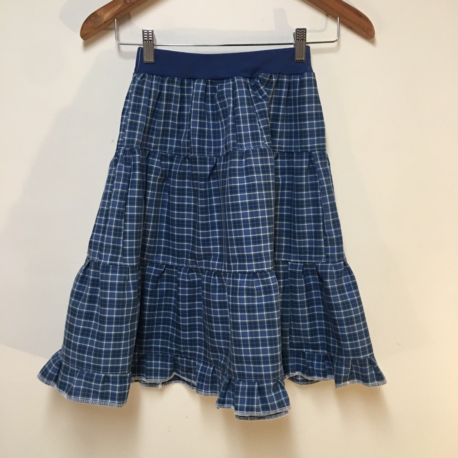 Midi Cotton Plaid Skirt (6-7)