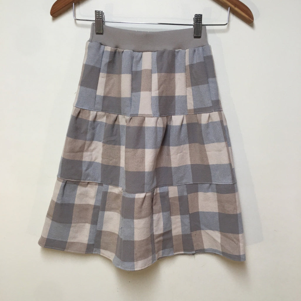 Maxi Flannel Checkered Skirt (5)