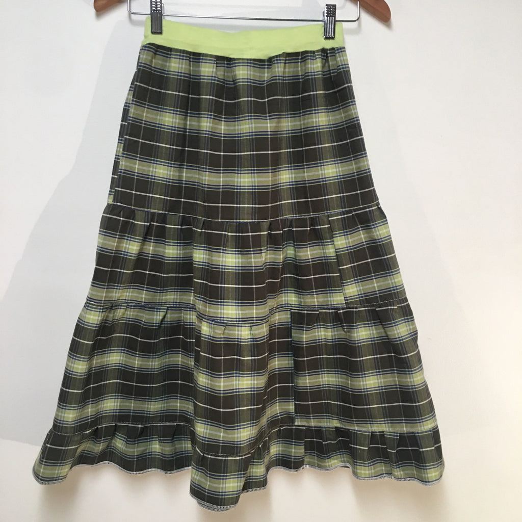 Maxi Cotton Plaid Skirt (10-12)