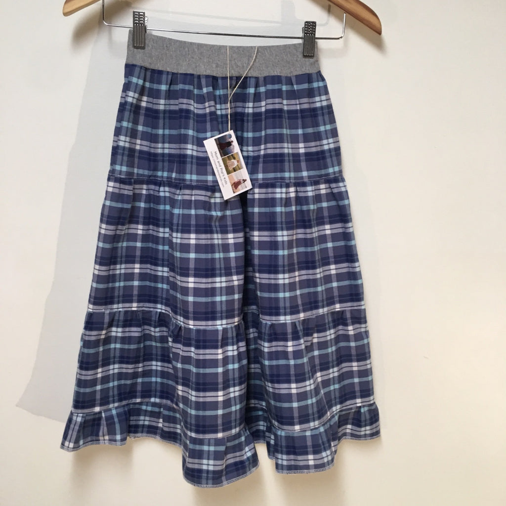 Maxi Cotton Plaid Skirt (6-7)