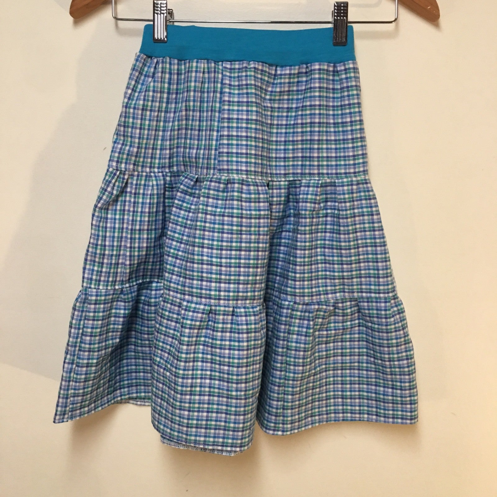 Maxi Cotton Checkered Skirt (4)