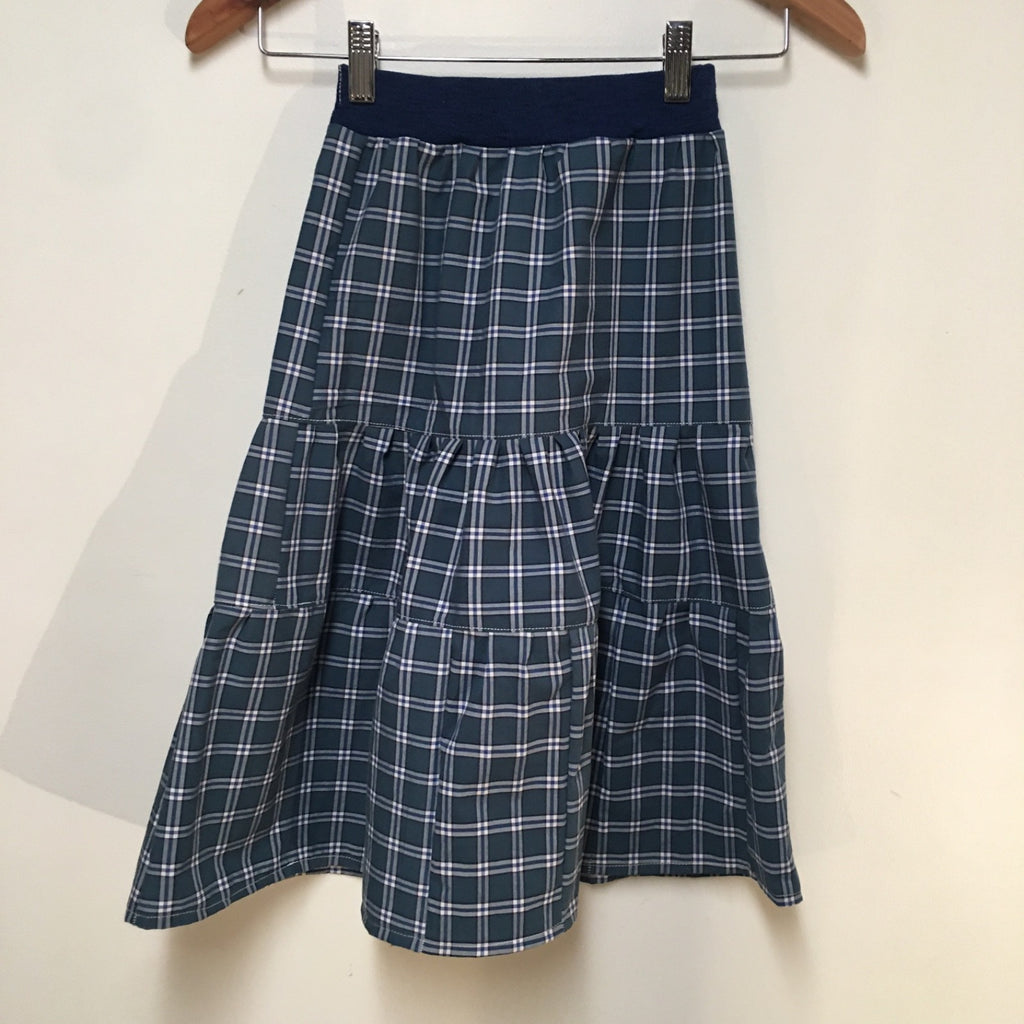 Maxi Cotton Plaid Skirt (4-5)