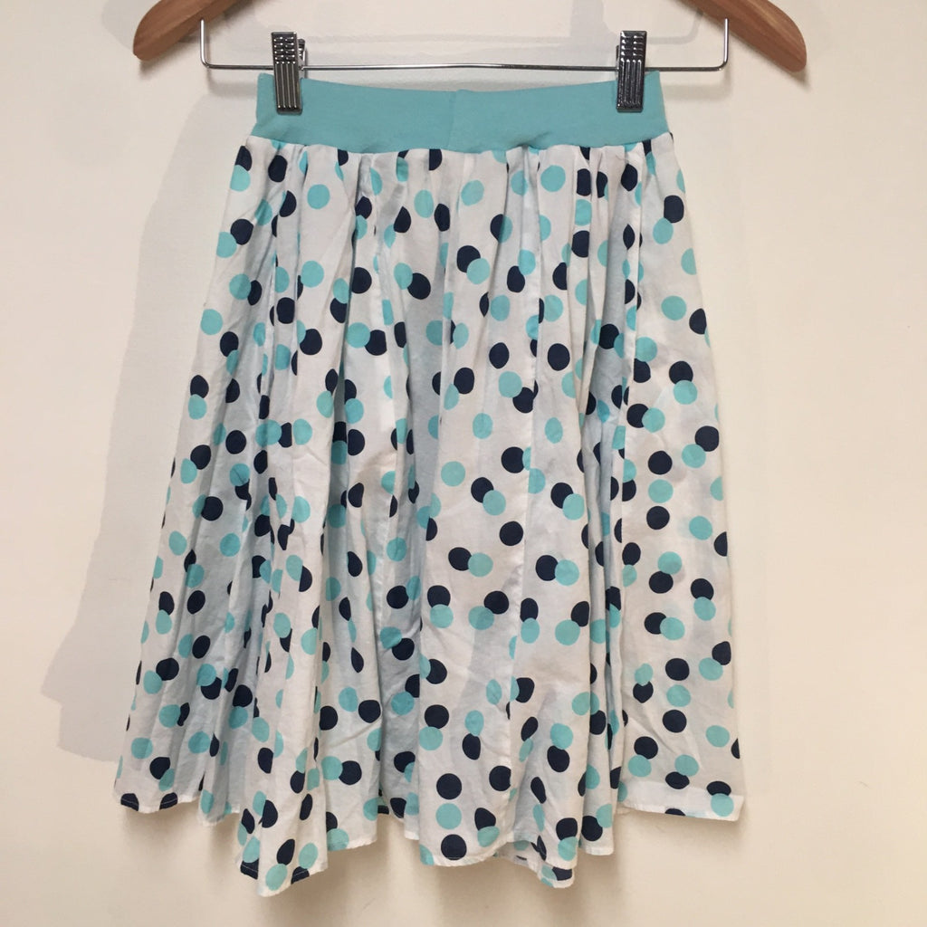 Midi Cotton Polka Dot Skirt (6)