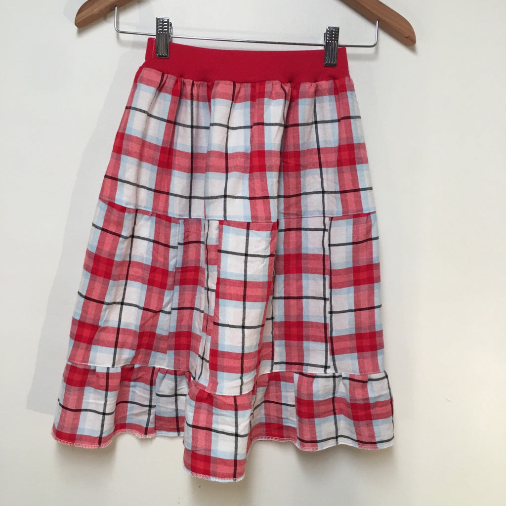 Maxi Flannel Plaid Skirt (5-6)