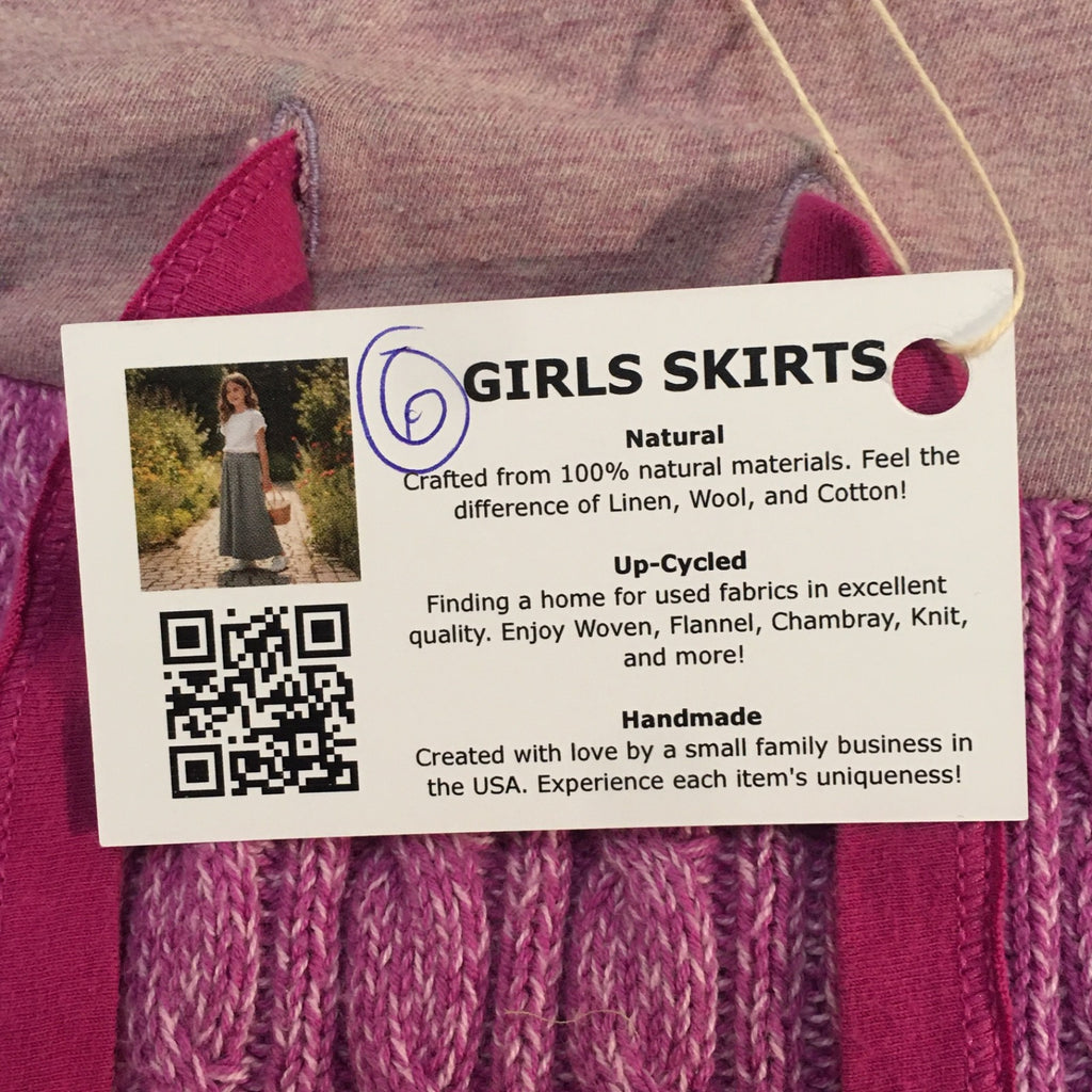 Midi Knit Purple Skirt (6)