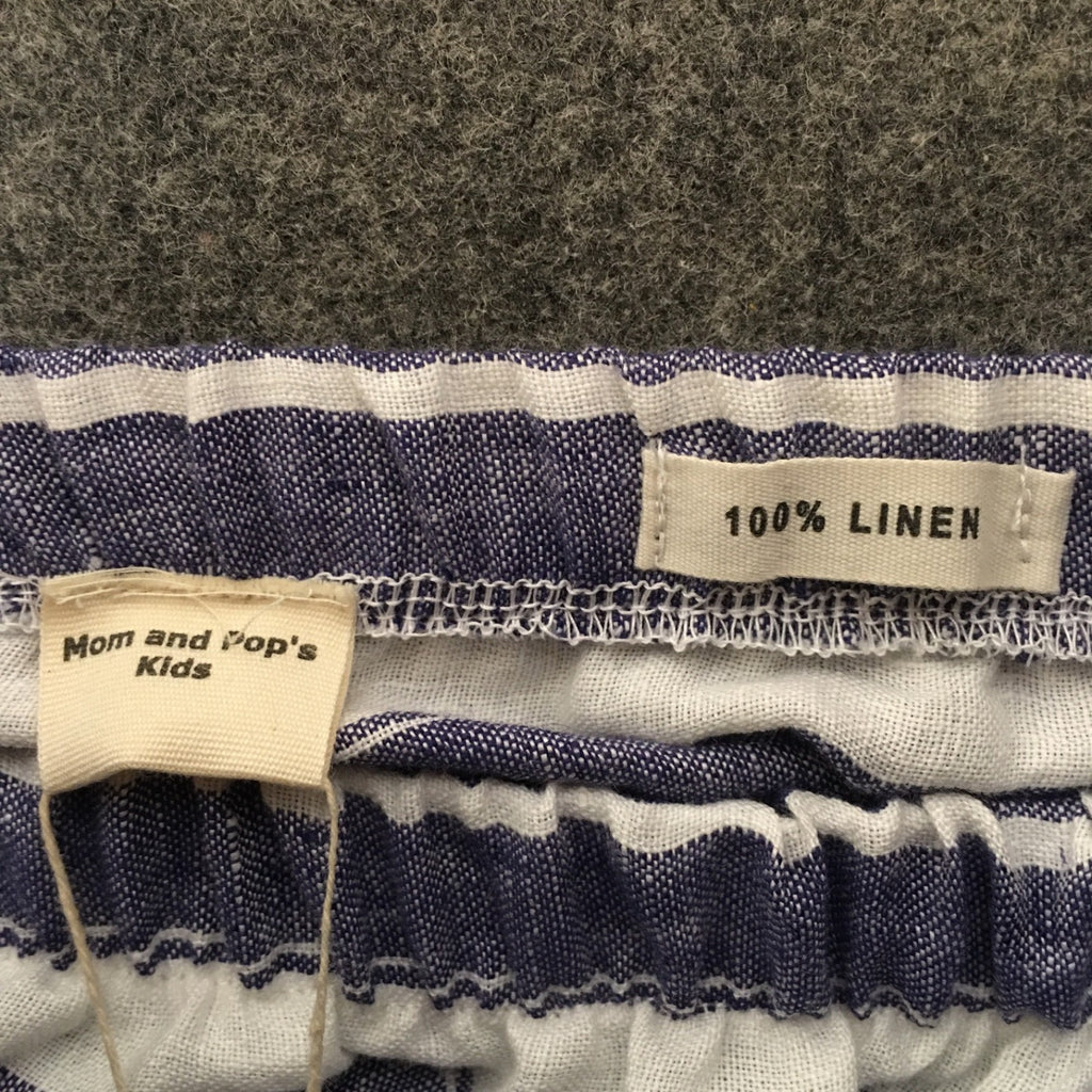 Midi Linen Striped Skirt (8)