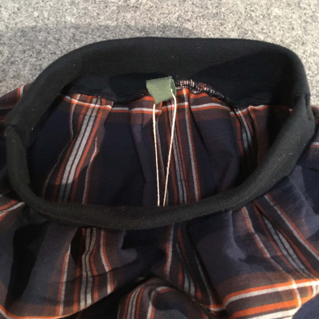Midi Cotton Plaid Skirt (2-3)