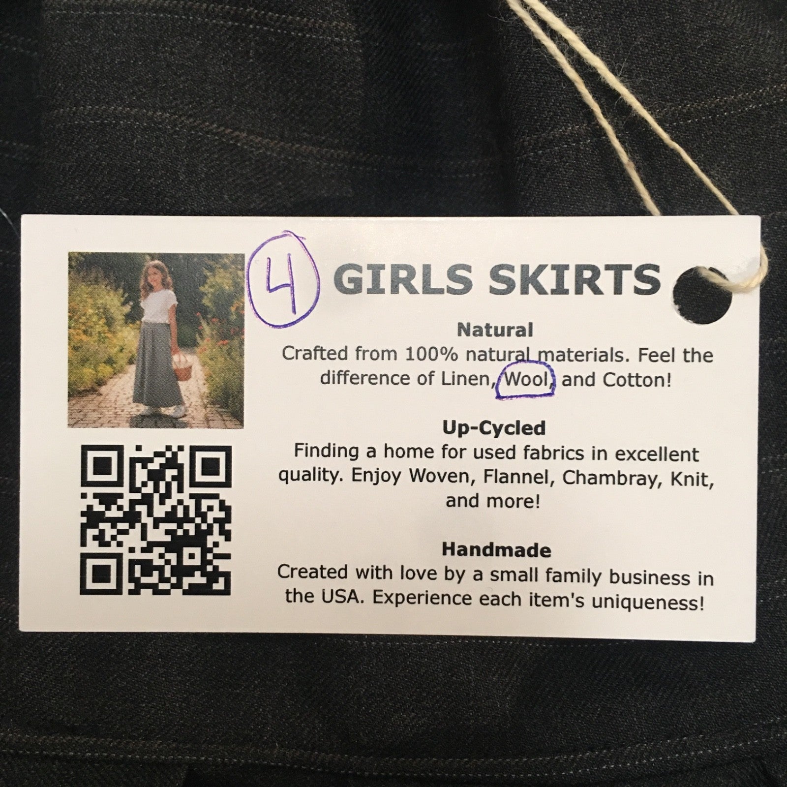 Midi Wool Striped Skirt (4)