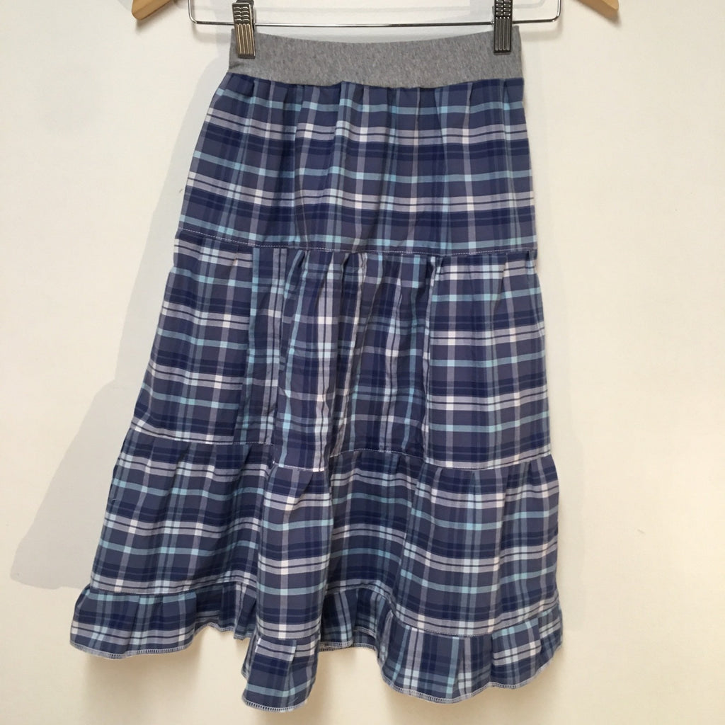 Maxi Cotton Plaid Skirt (6-7)