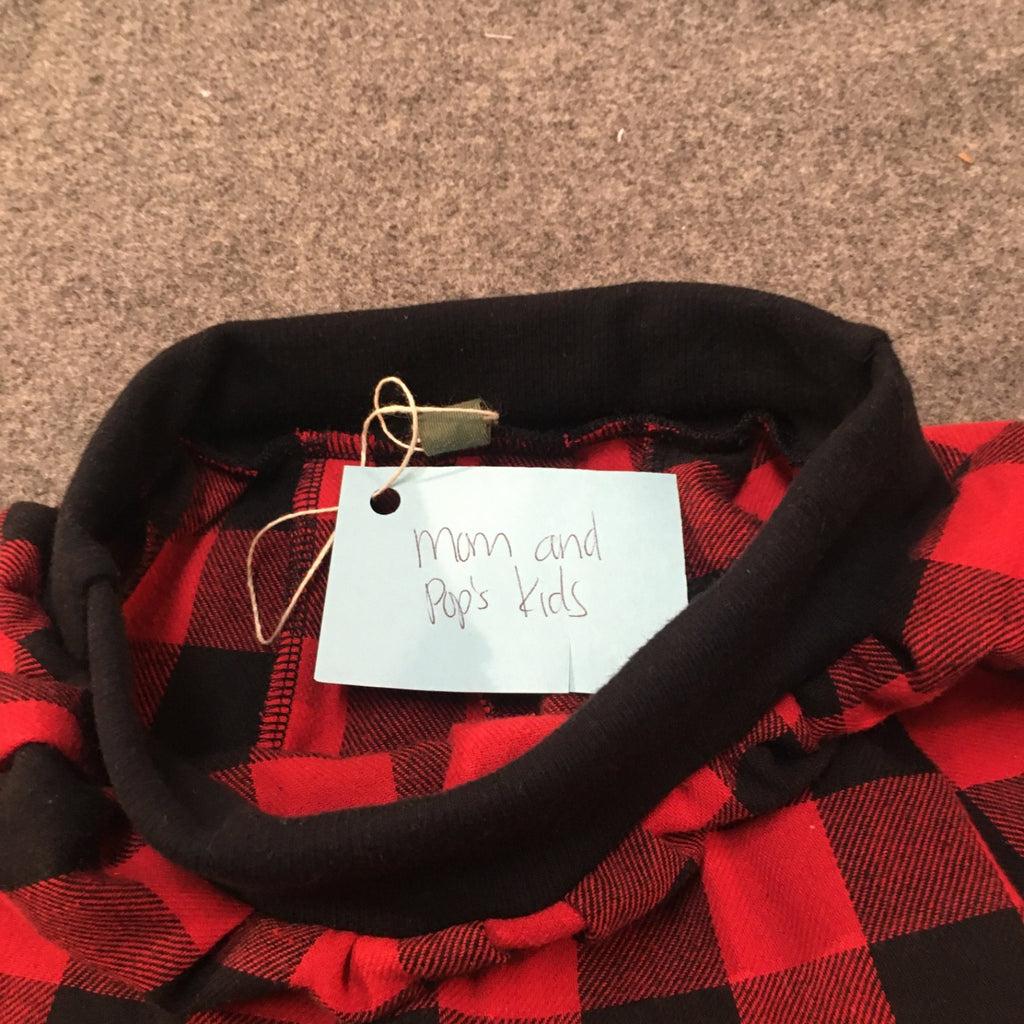 Midi Flannel Plaid Skirt (2)