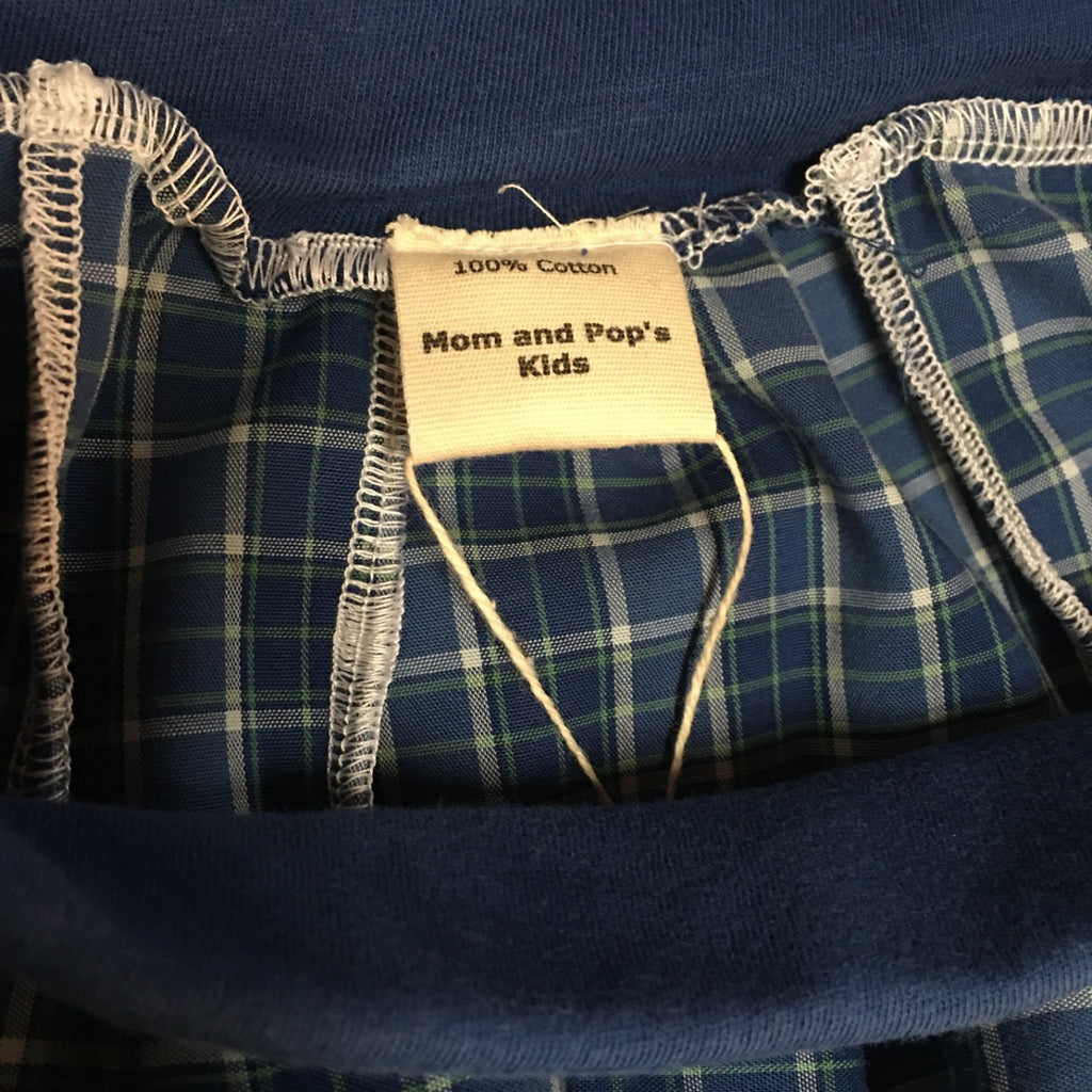 Midi Cotton Plaid Skirt (6-7)
