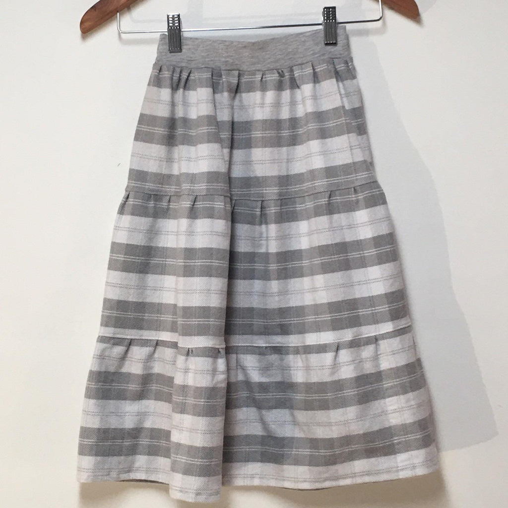 Maxi Flannel Plaid Skirt (6)