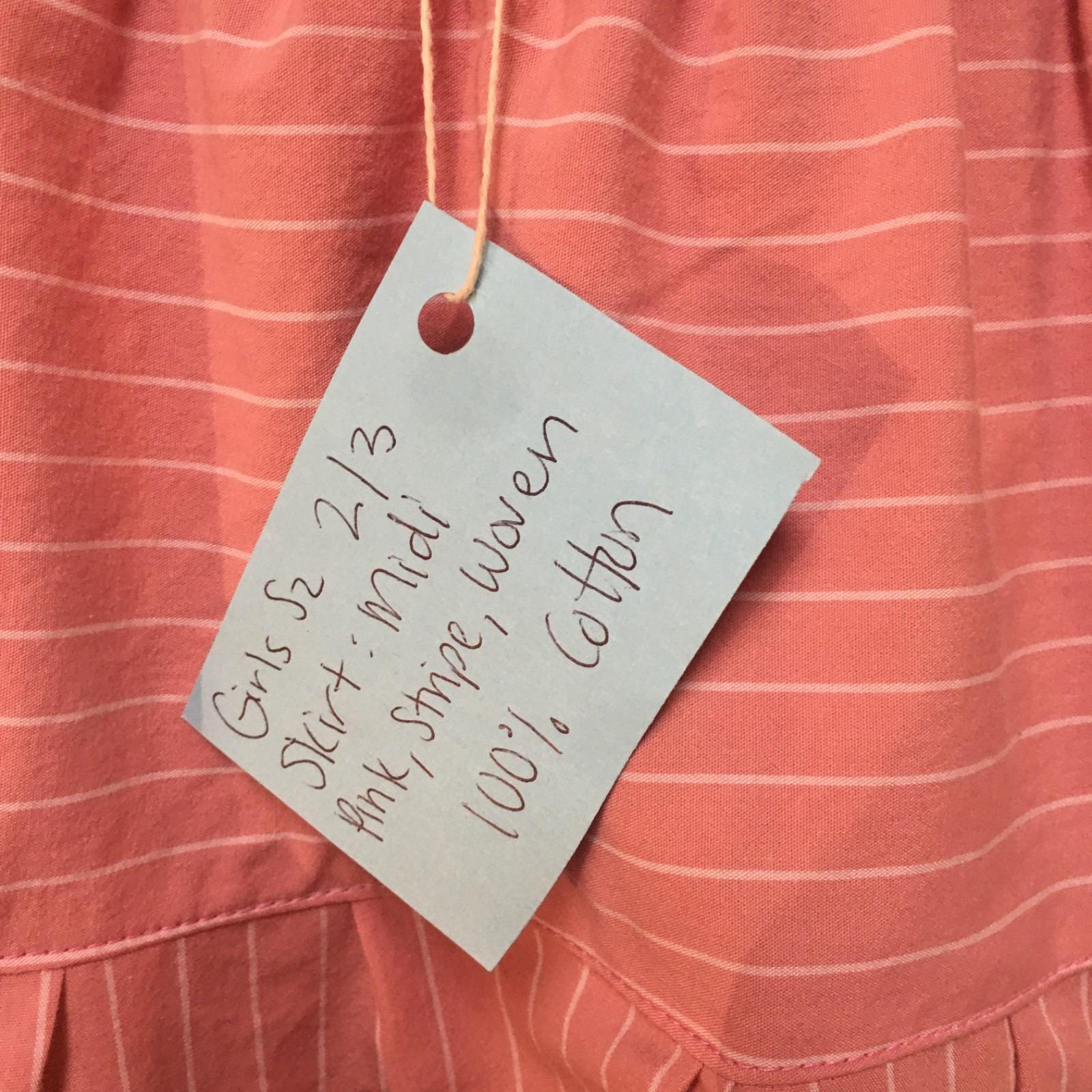 Midi Cotton Striped Skirt (2-3)