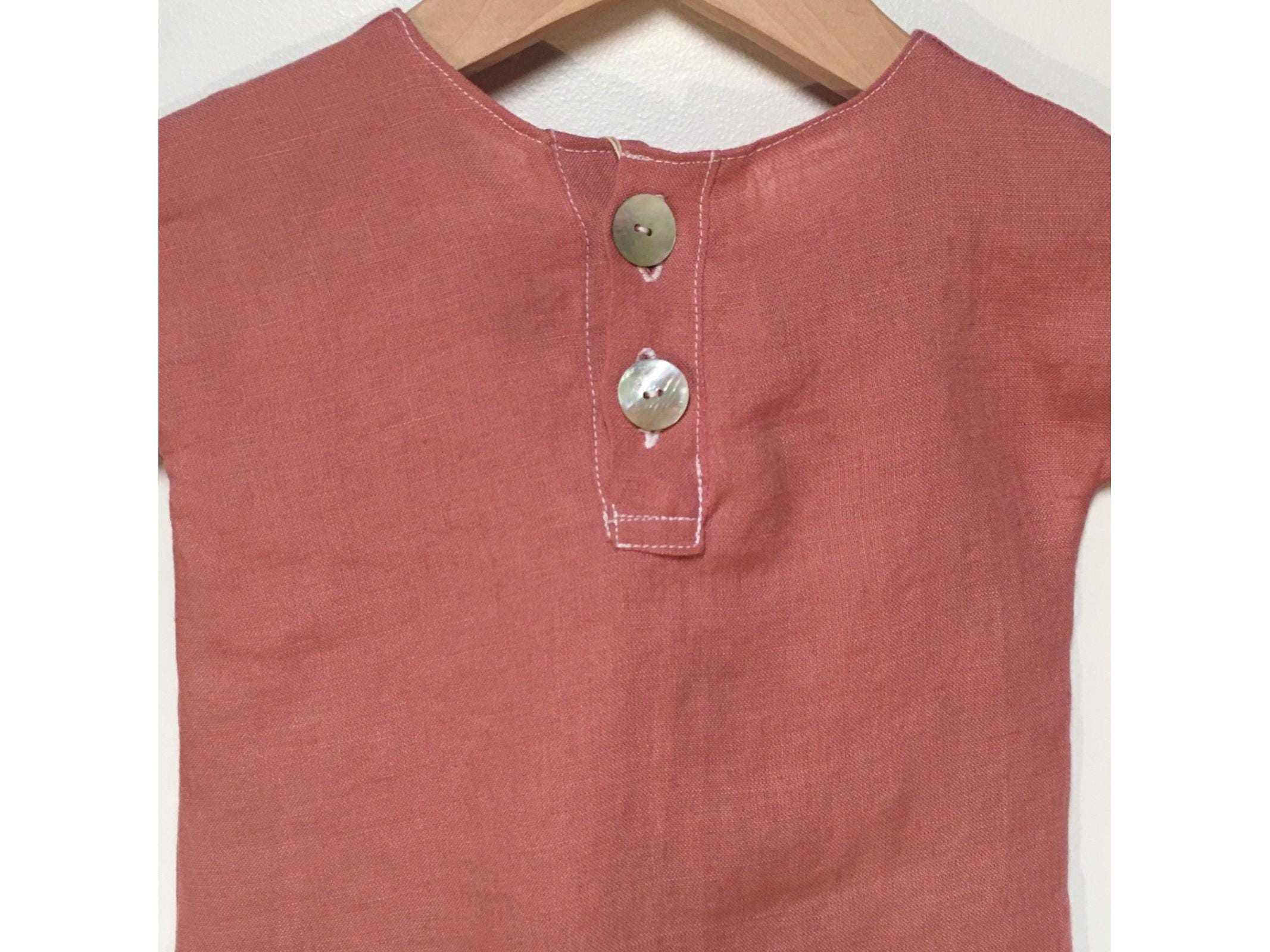 100% Linen Nightgown Baby (0-3M)