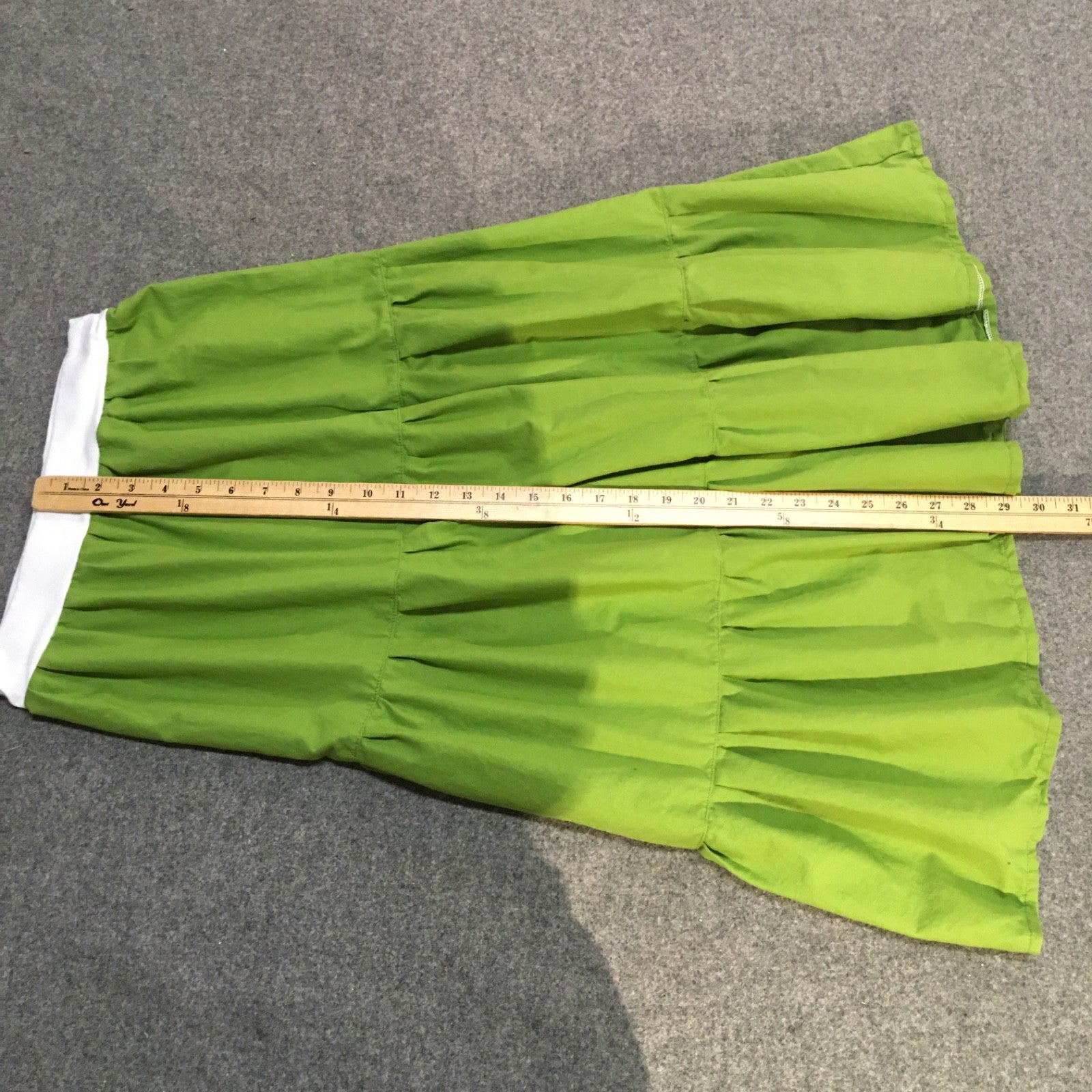 Maxi Cotton Green Skirt (14-16)