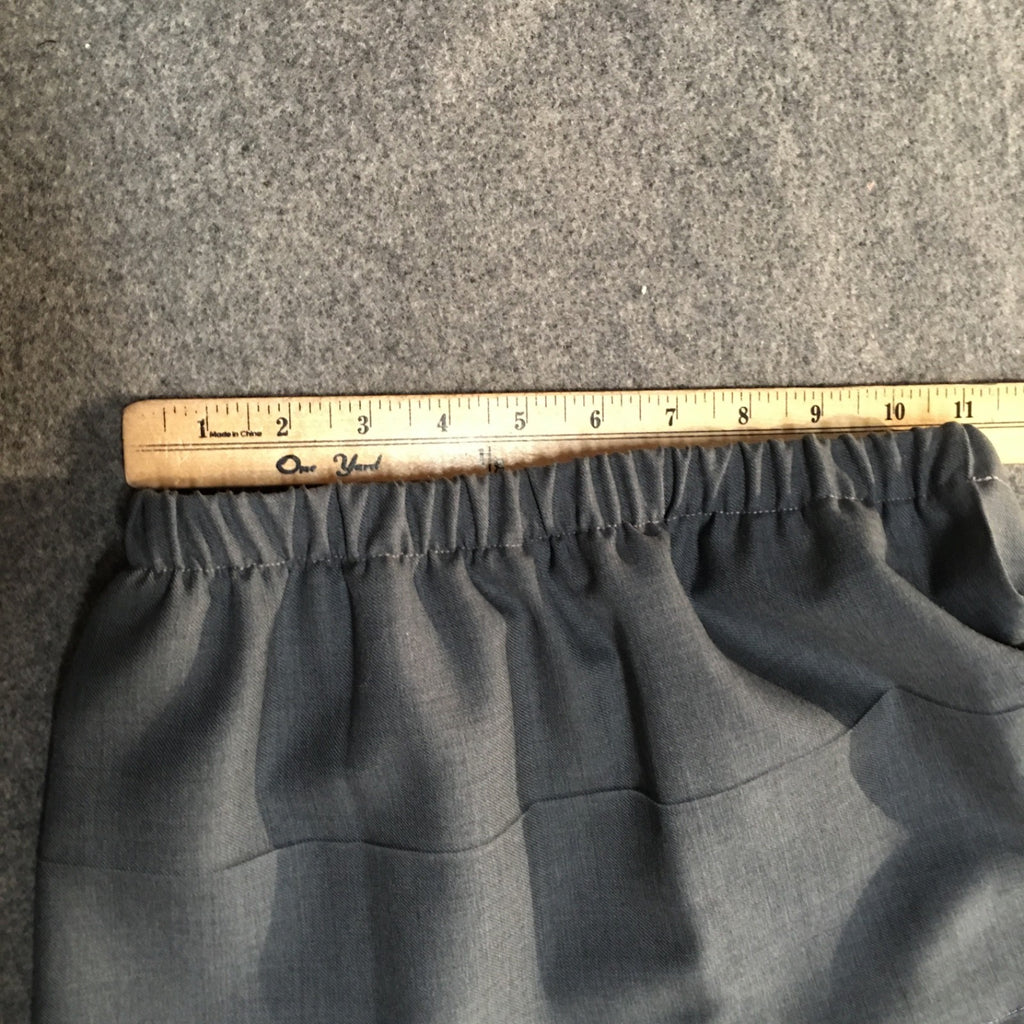 Midi Wool Gray Skirt (10-12)