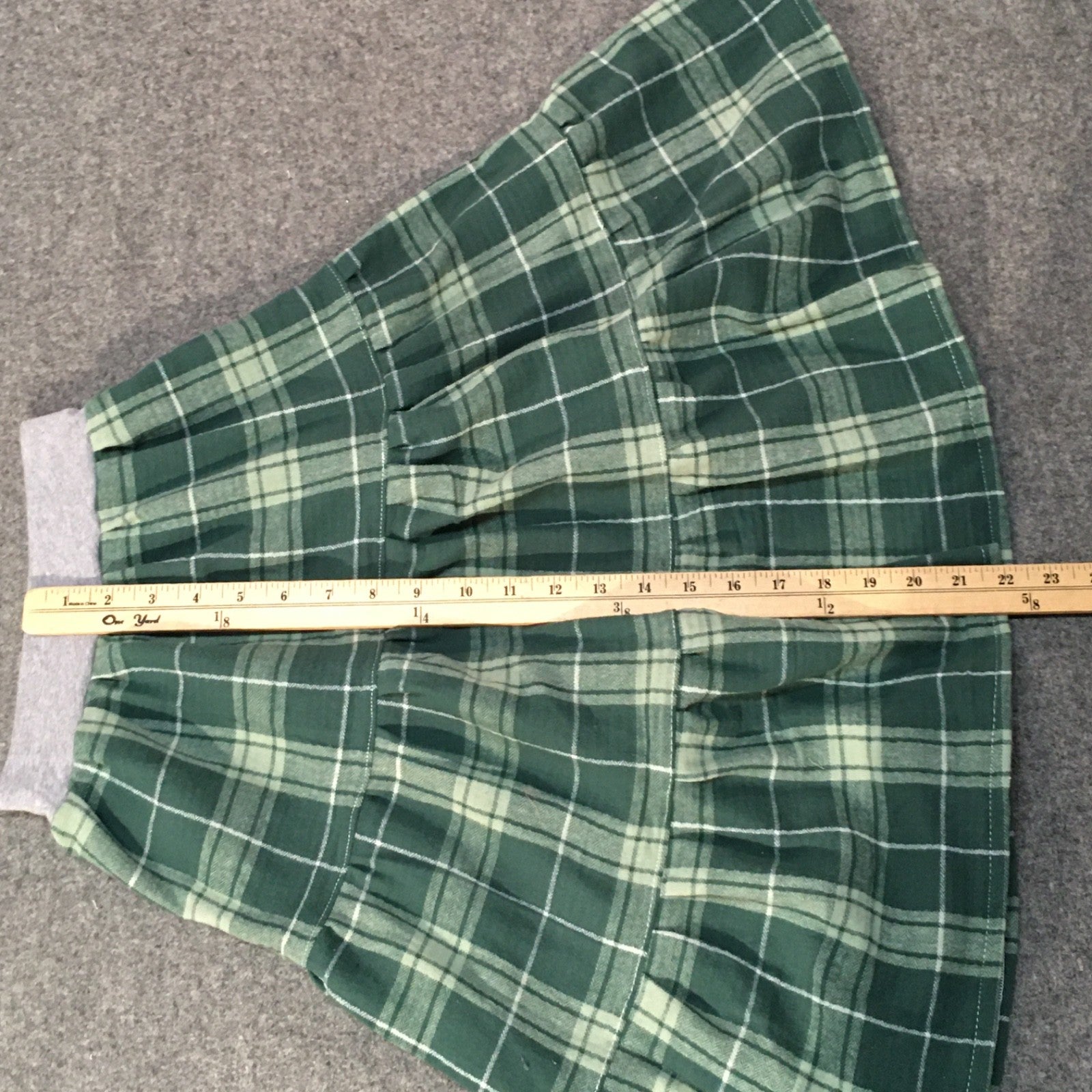 Maxi Flannel Plaid Skirt (5)