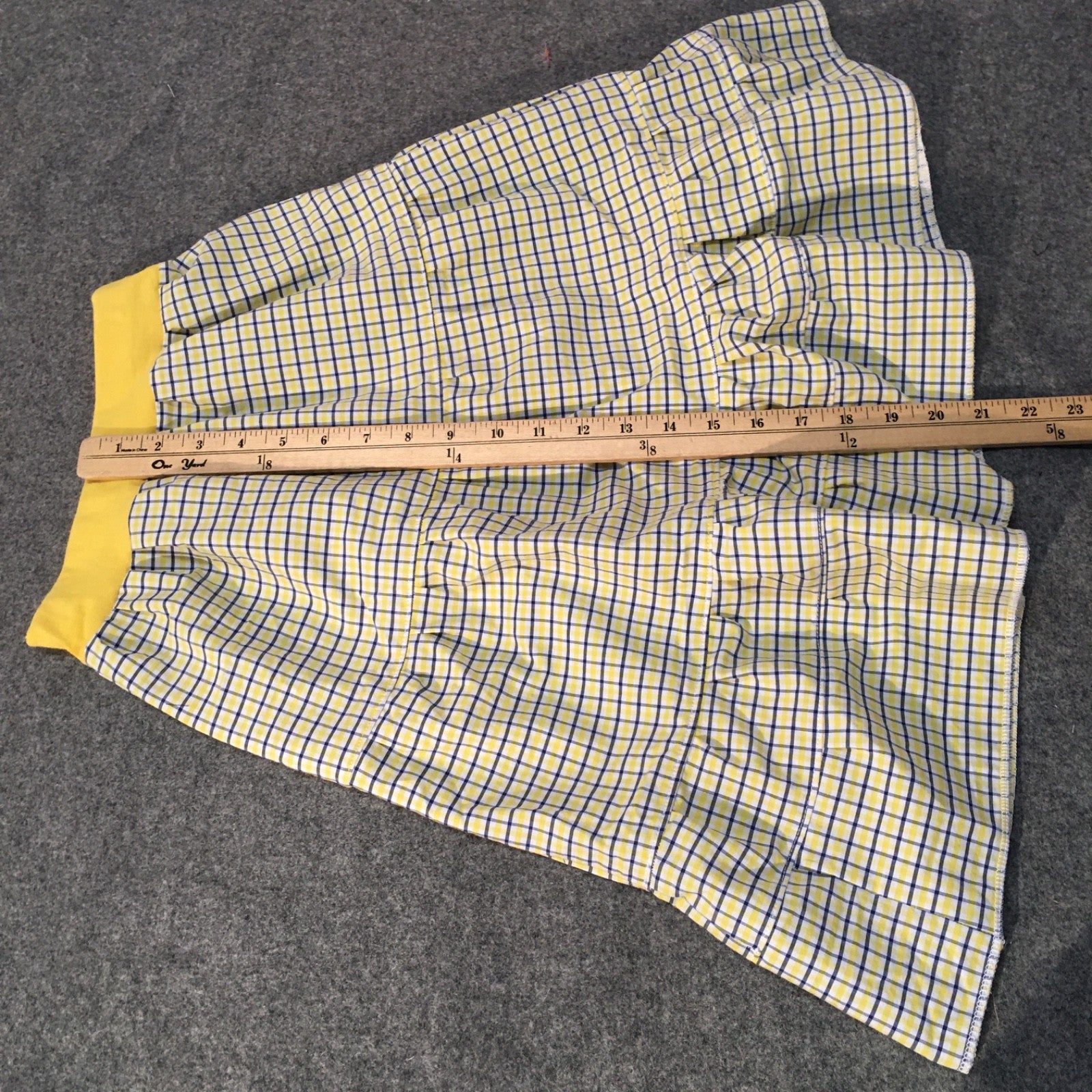 Maxi Cotton Plaid Skirt (4)