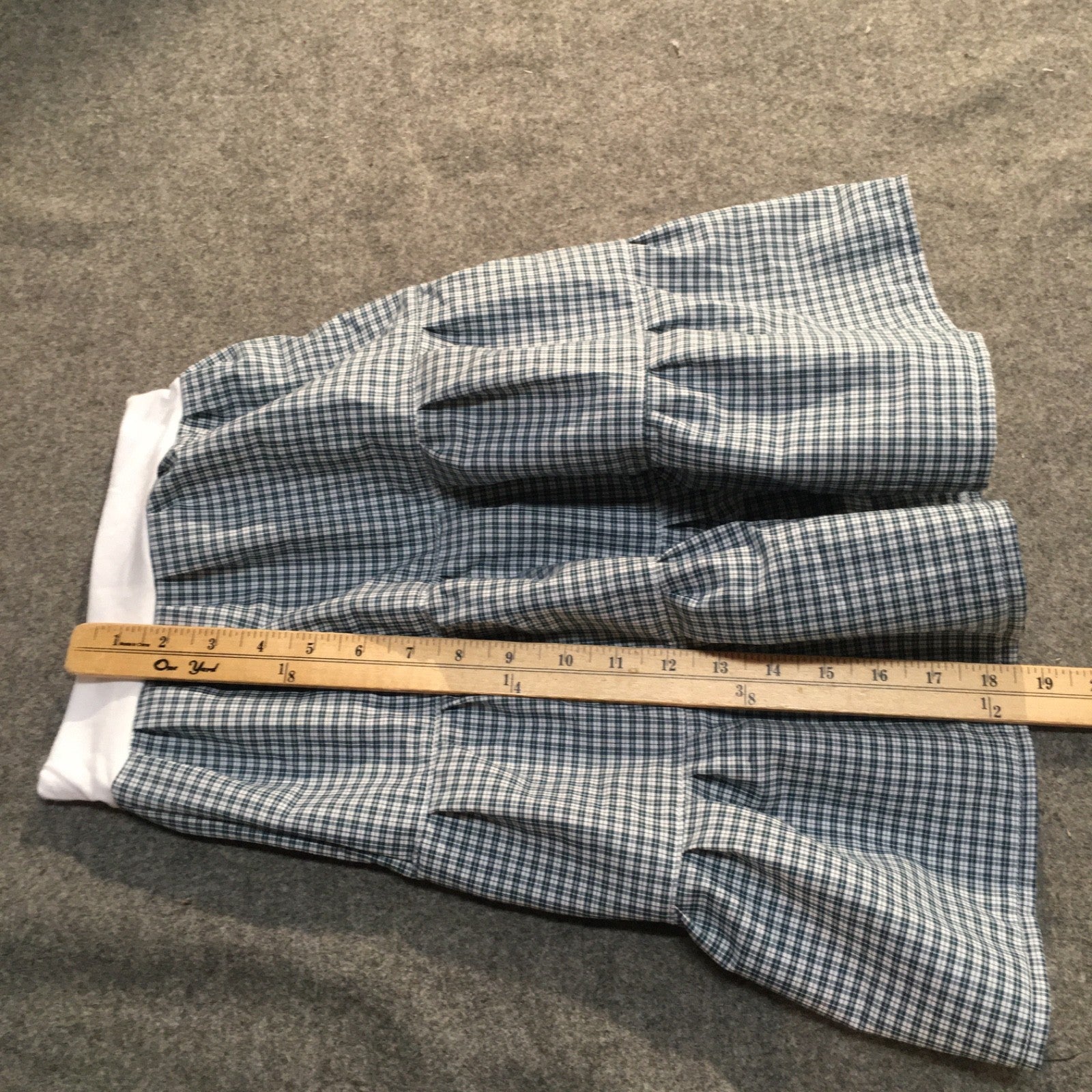 Maxi Cotton Plaid Skirt (2)