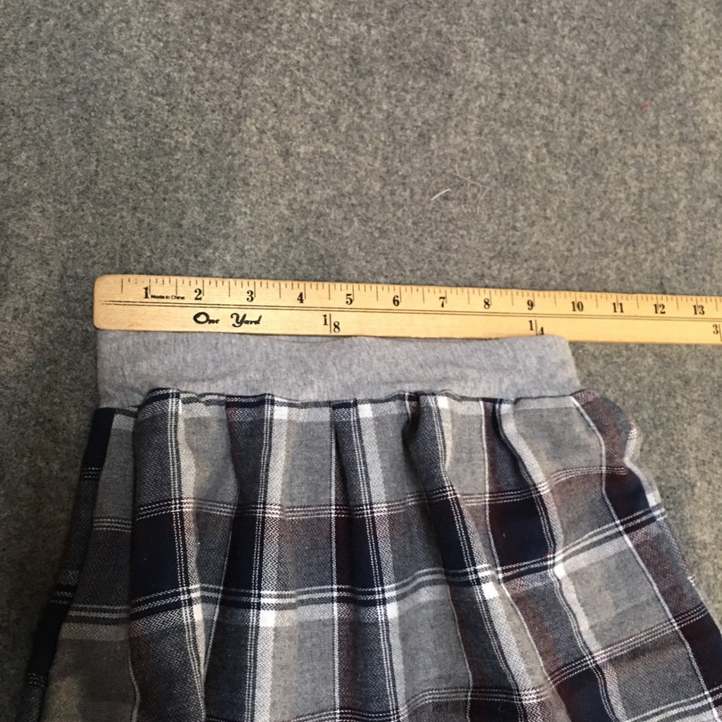 Maxi Flannel Plaid Skirt (5)