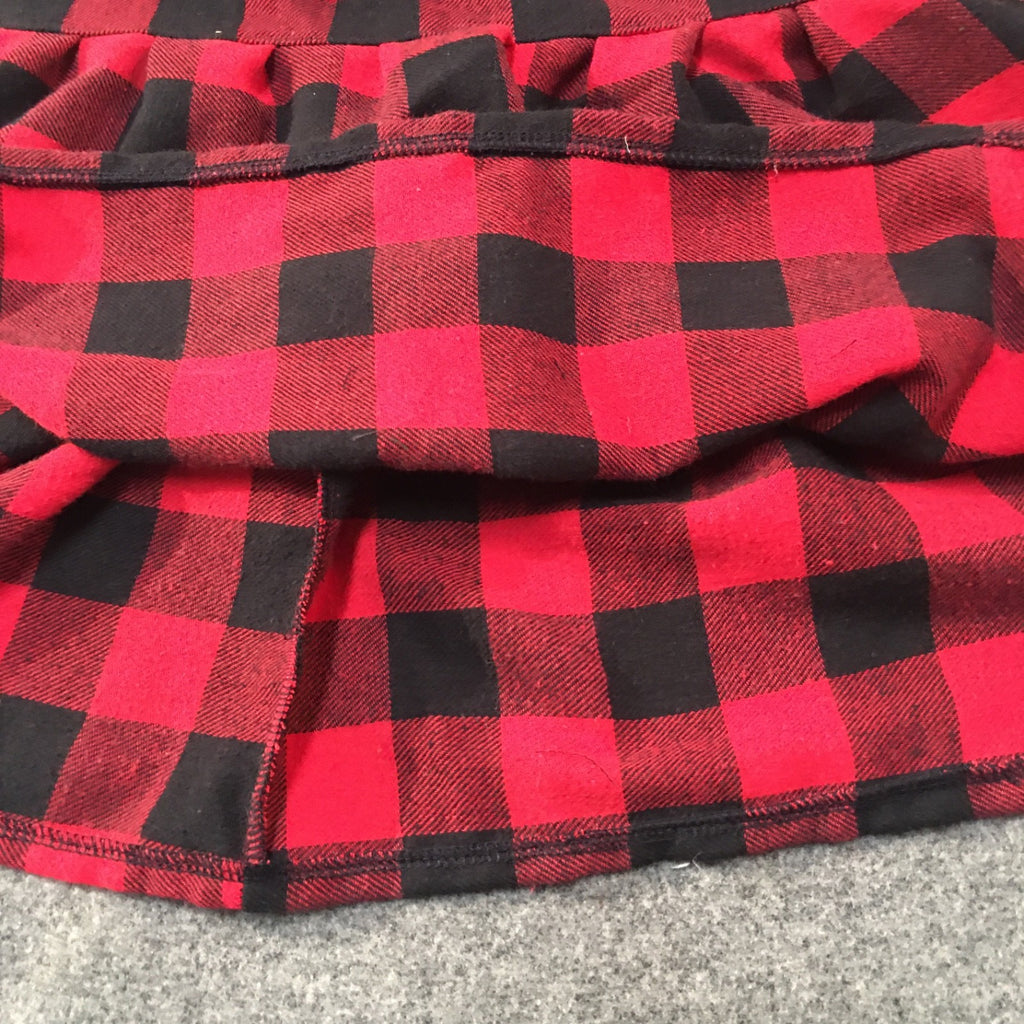 Midi Flannel Plaid Skirt (2)