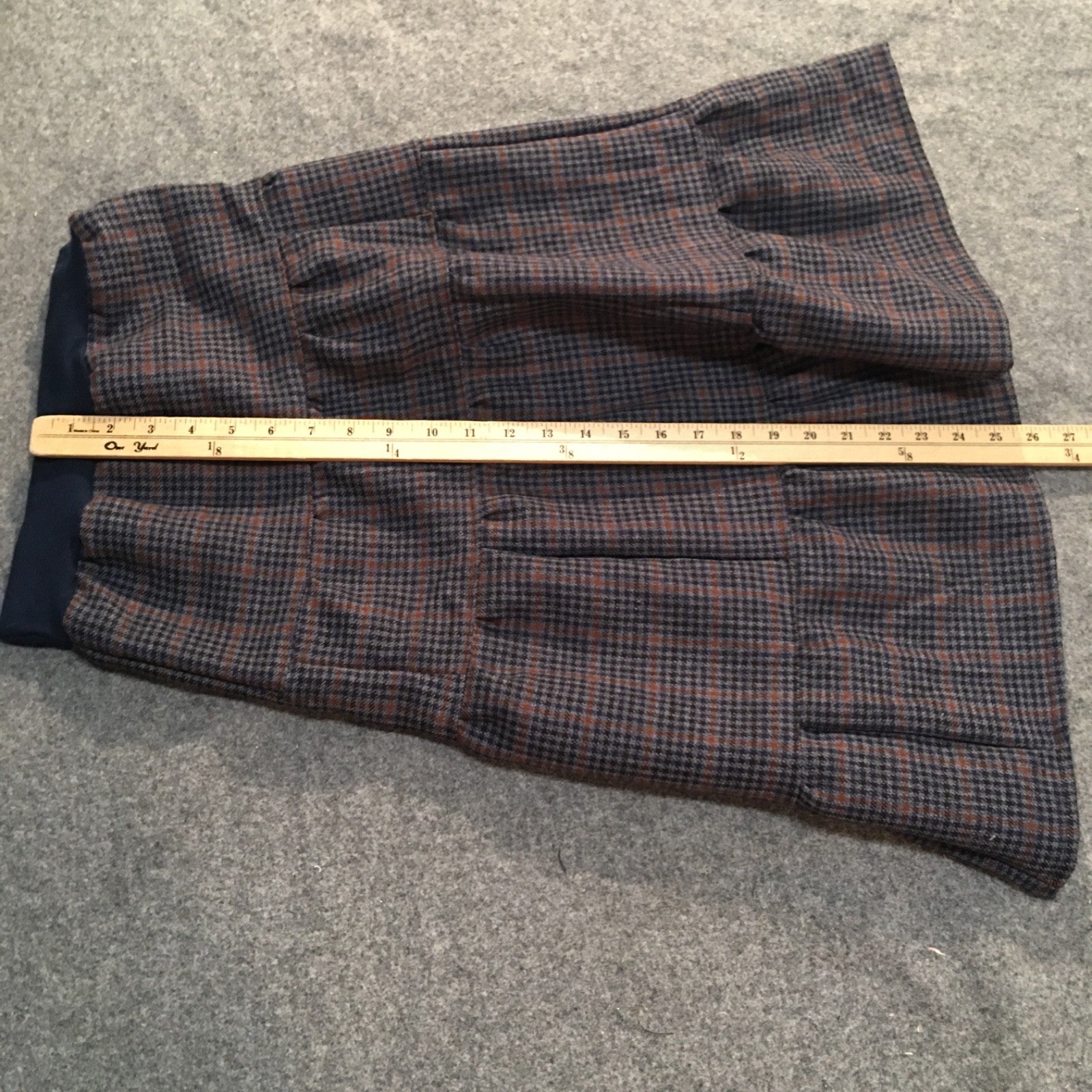 Maxi Wool Checkered Skirt (8)