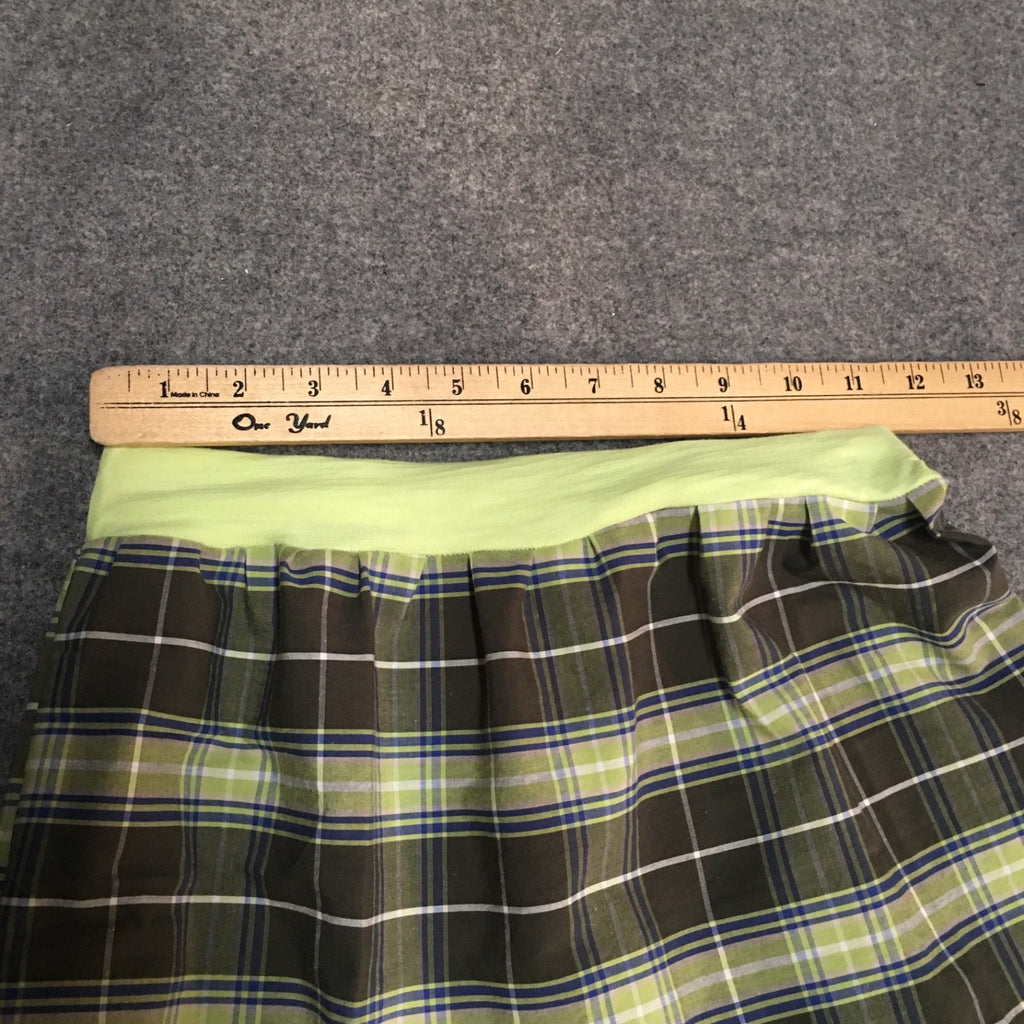 Maxi Cotton Plaid Skirt (10-12)