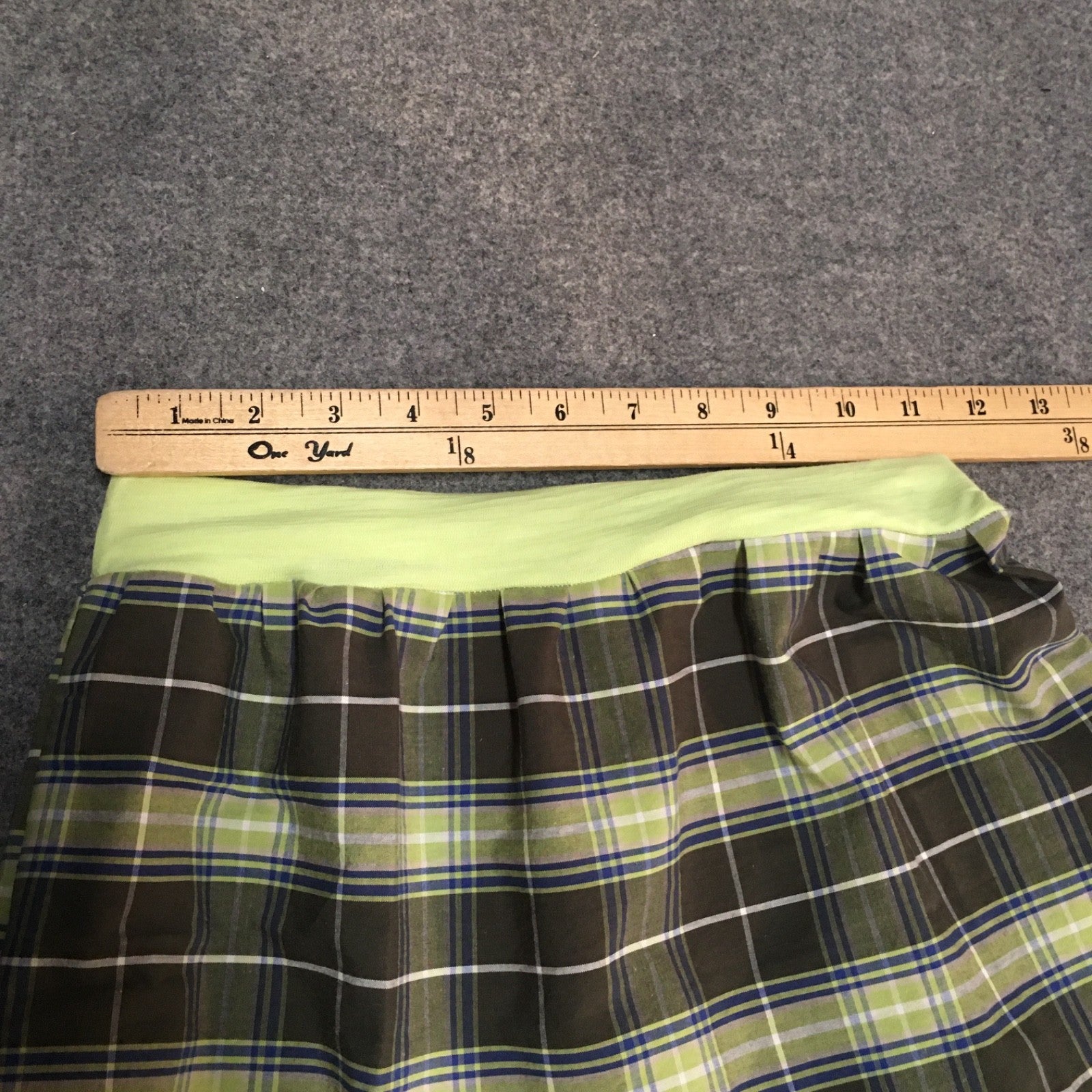 Maxi Cotton Plaid Skirt (10-12)