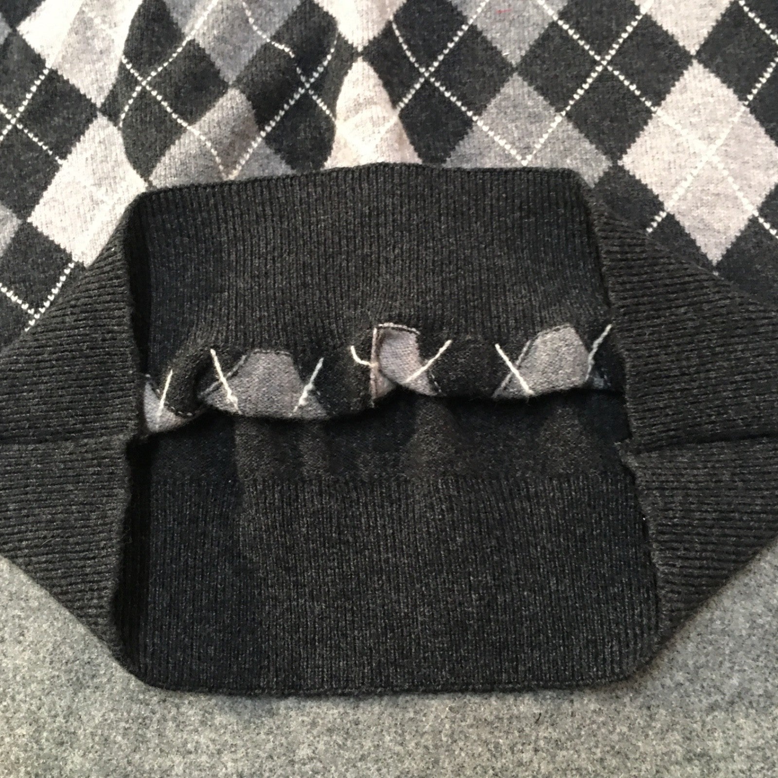 Midi Wool Argyle Skirt (8)