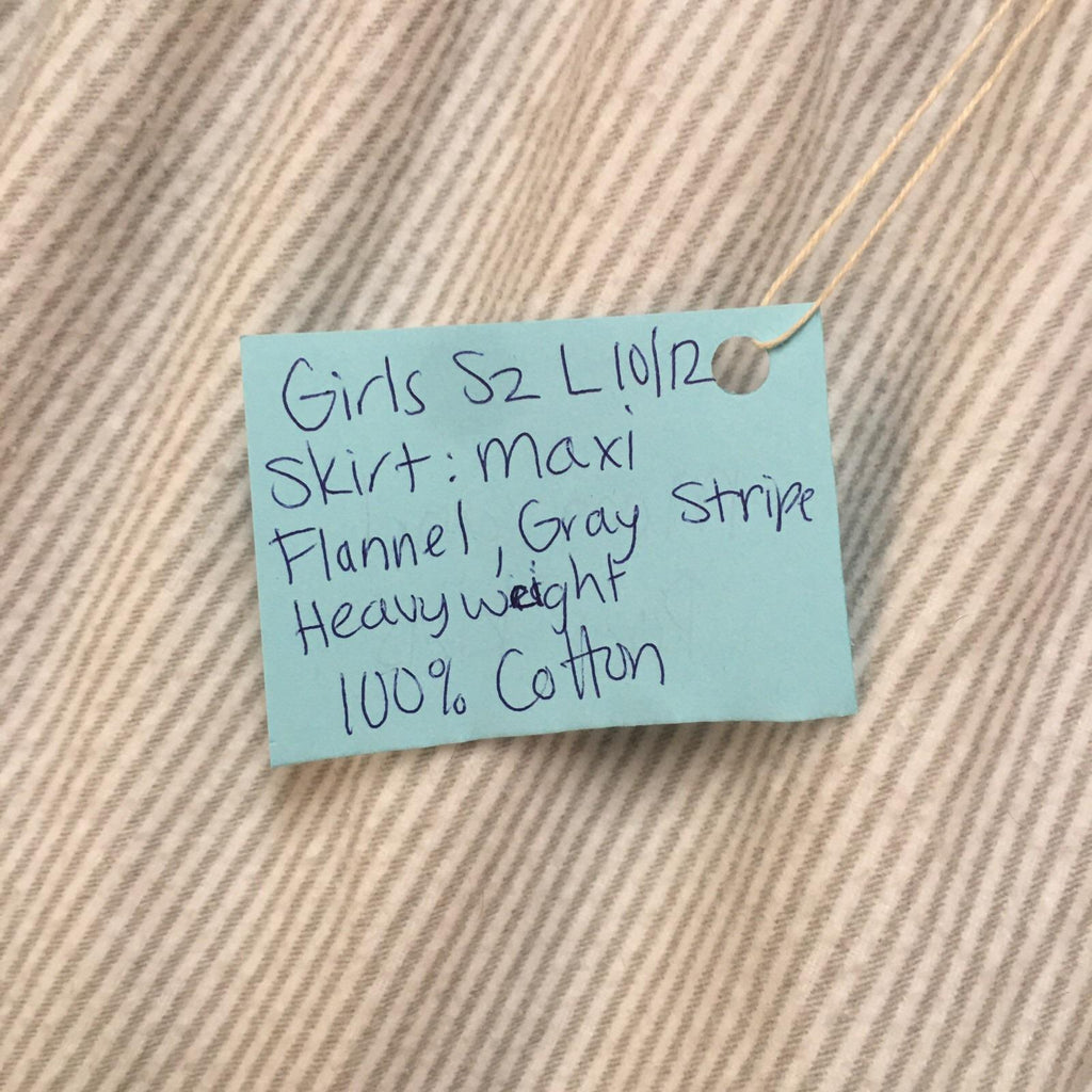 Maxi Flannel Striped Skirt (10-12)