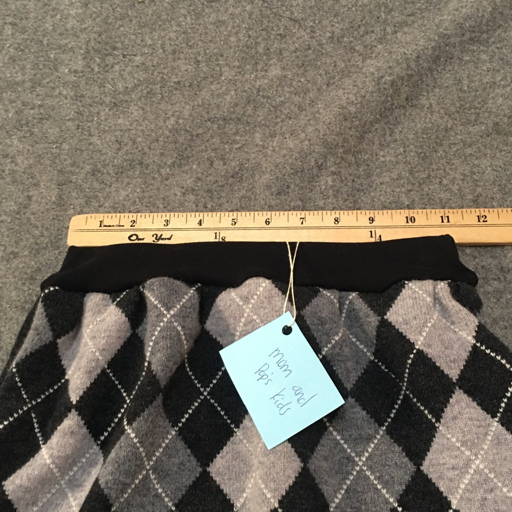 Midi Wool Argyle Skirt (8)