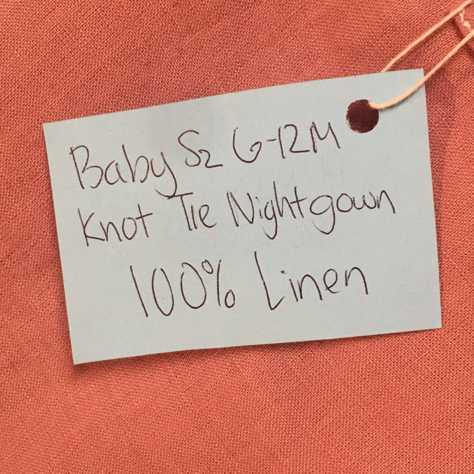 100% Linen Nightgown Baby (6M)