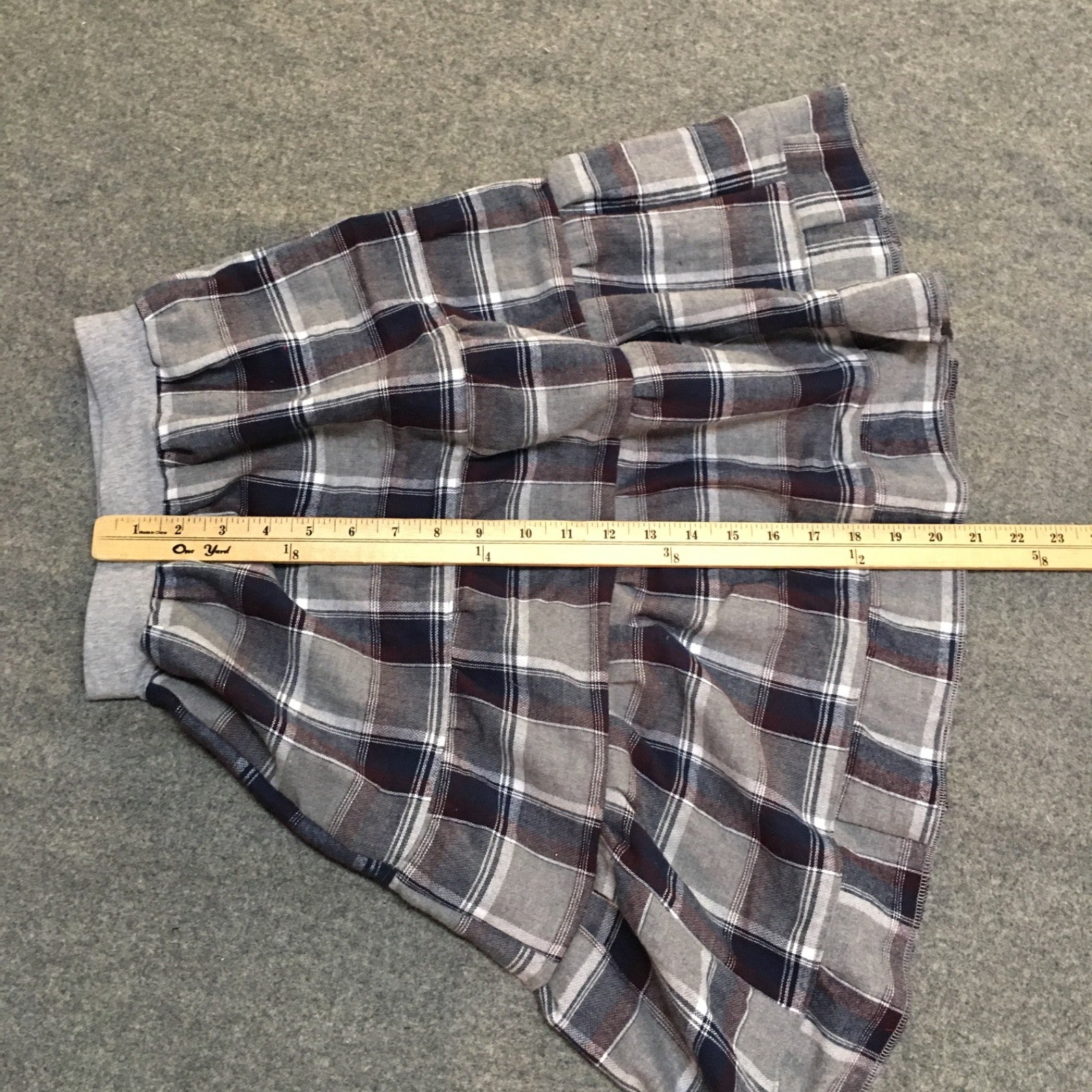 Maxi Flannel Plaid Skirt (5)