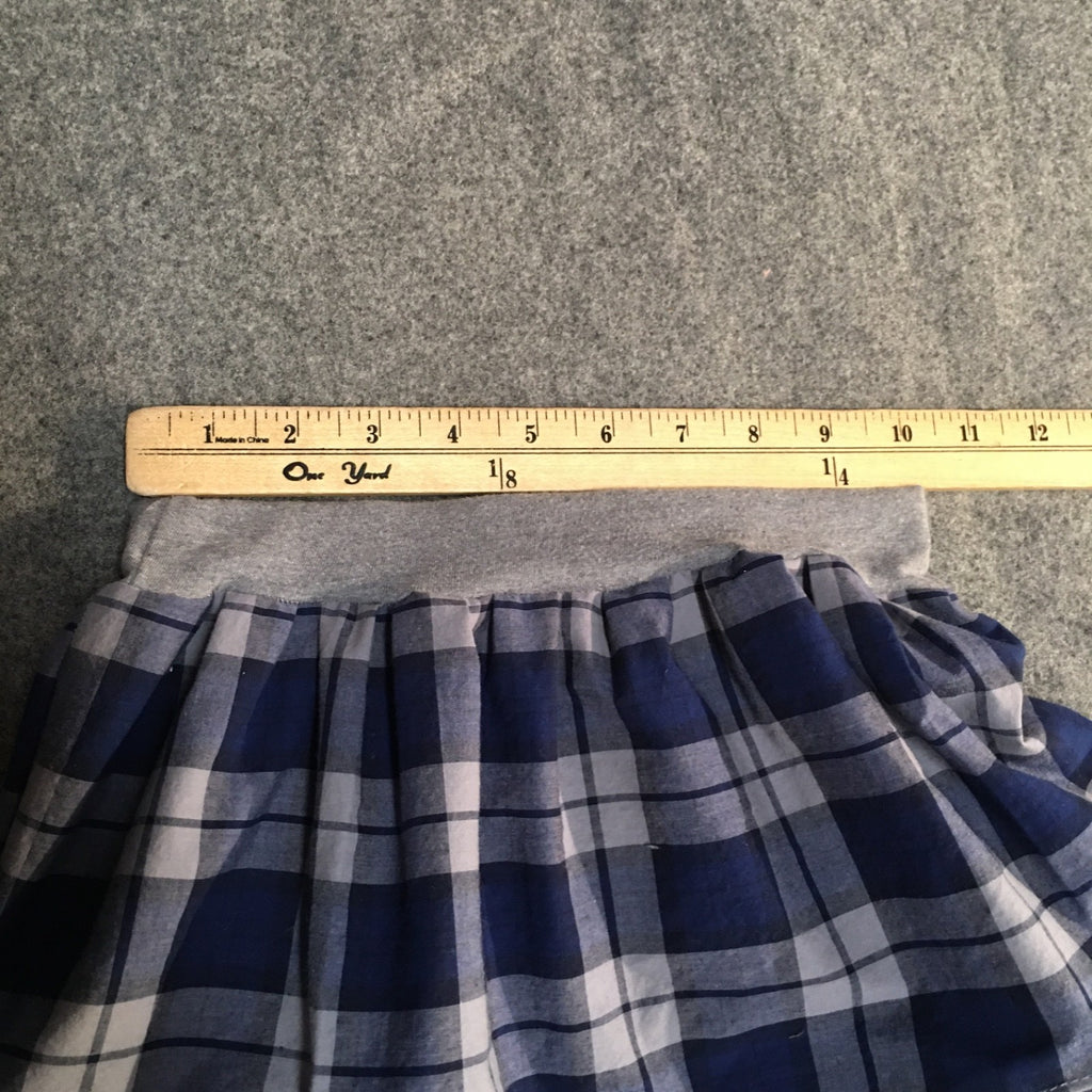 Midi Cotton Plaid Skirt (6)