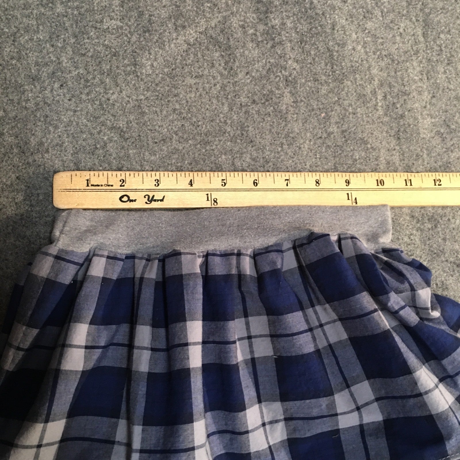 Midi Cotton Plaid Skirt (6)
