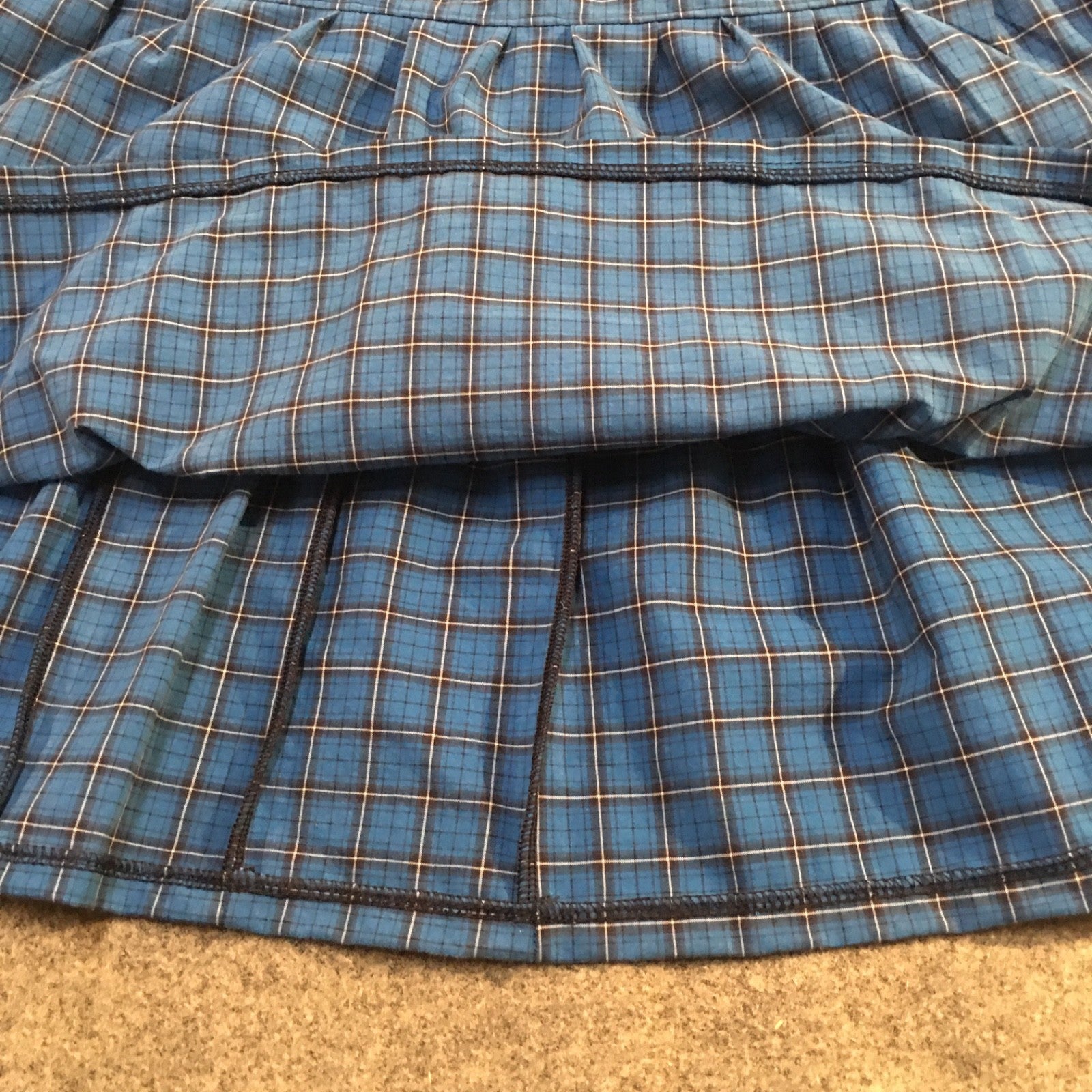 Midi Cotton Plaid Skirt (5-6)