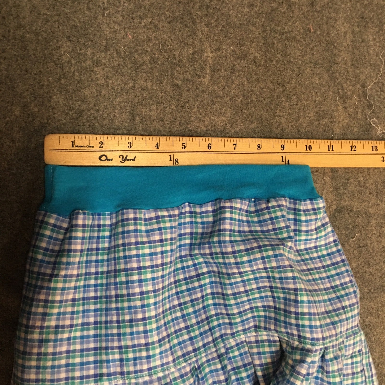 Maxi Cotton Checkered Skirt (4)