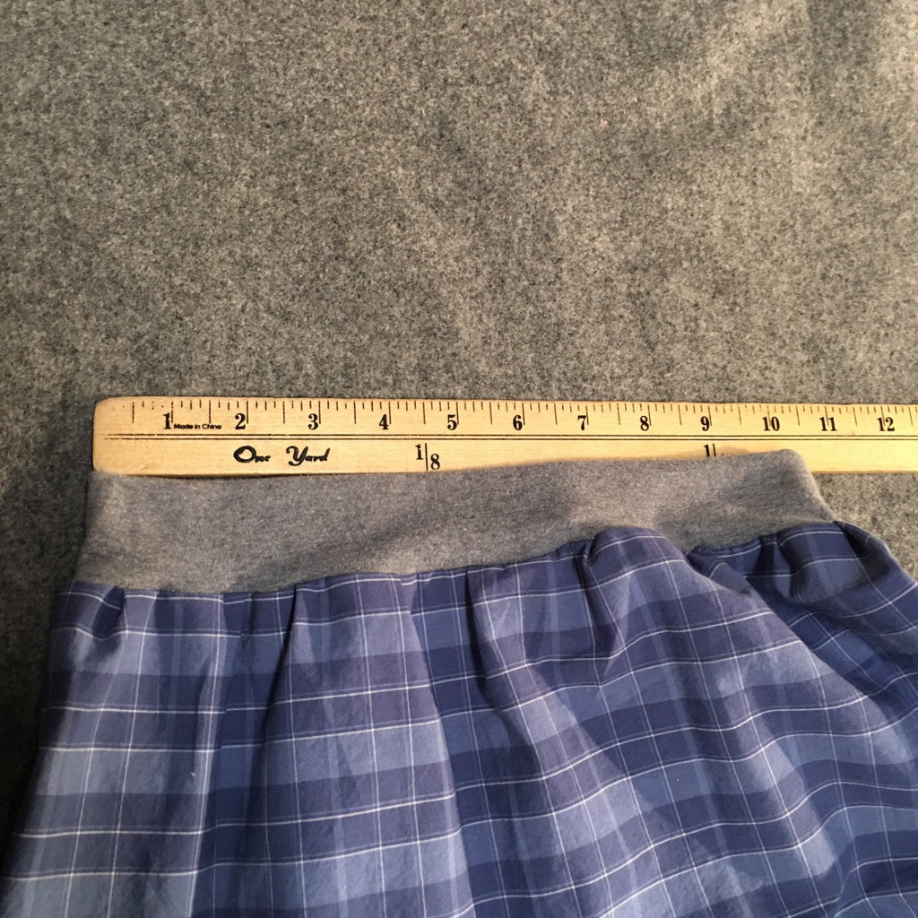 Midi Cotton Plaid Skirt (6)
