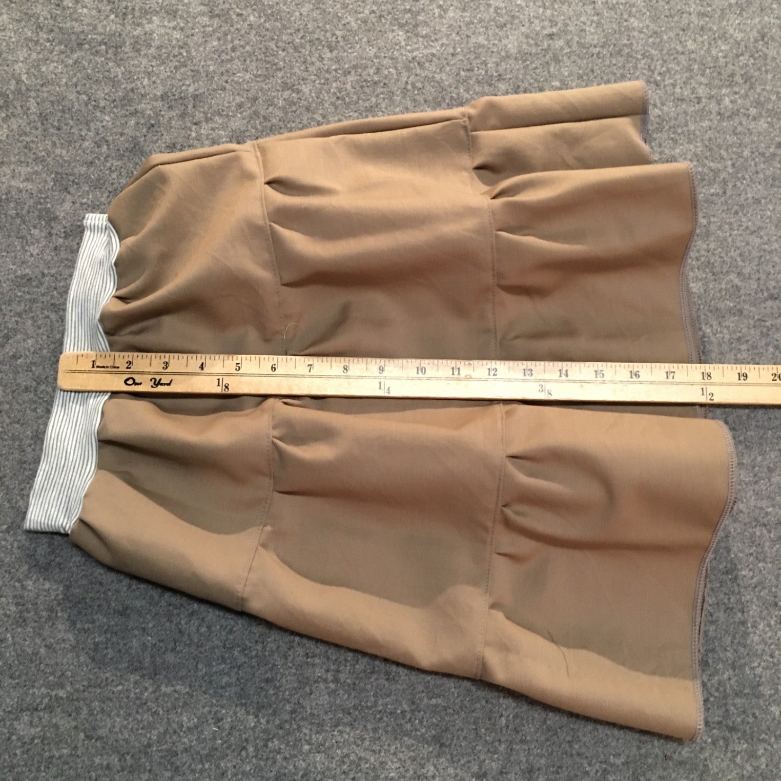 Midi Wool Beige Skirt (3)