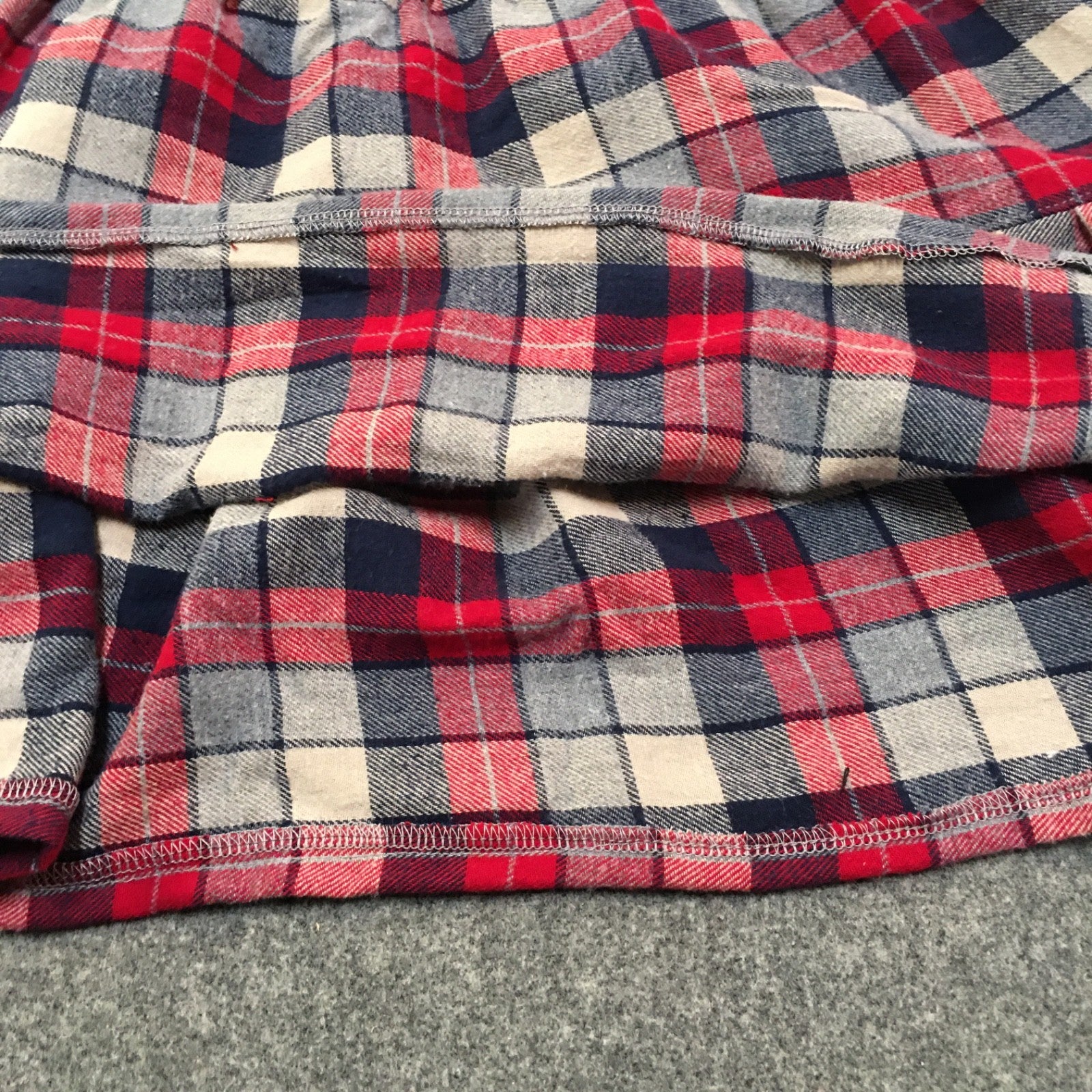 Maxi Flannel Plaid Skirt (5)