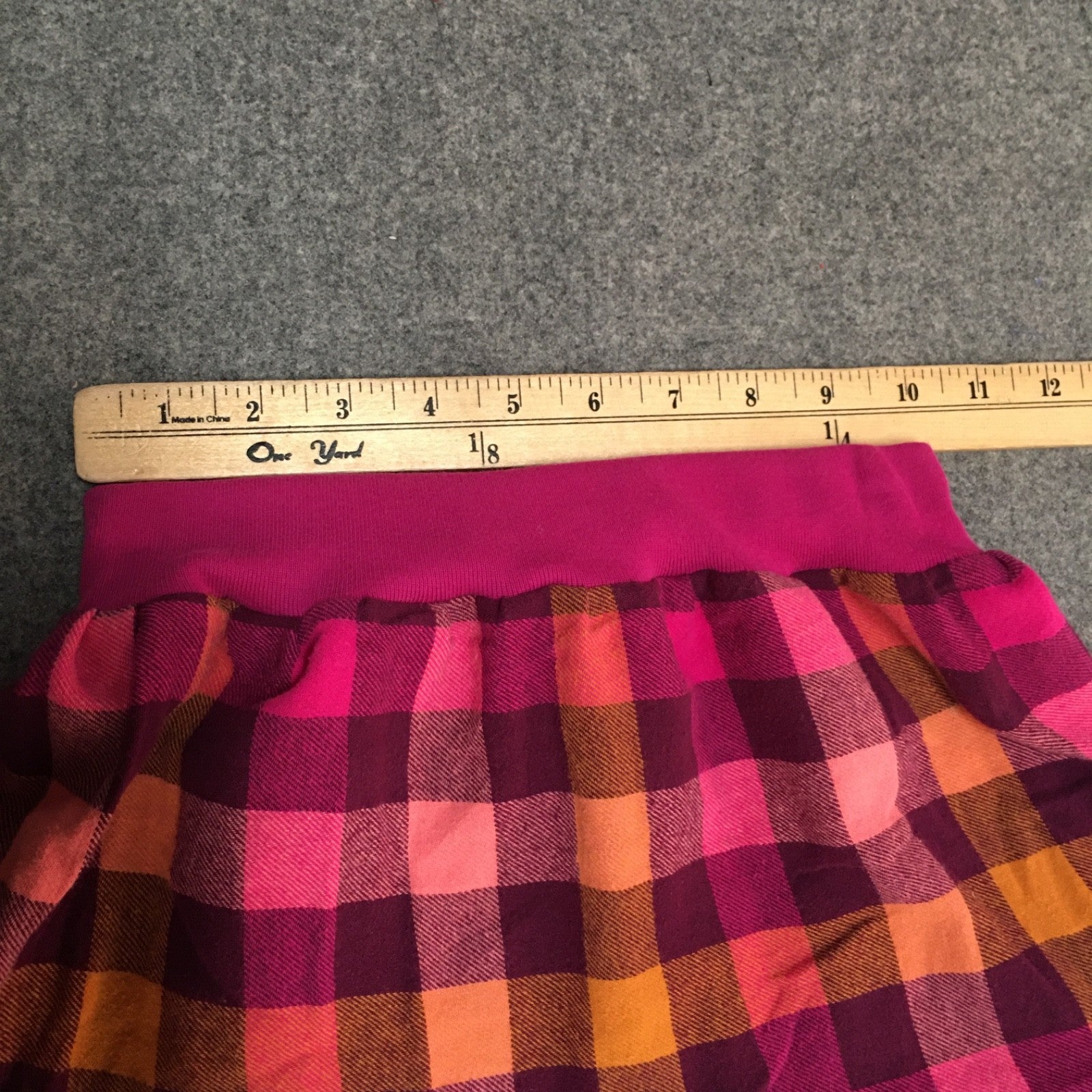 Maxi Flannel Checkered Skirt (4)