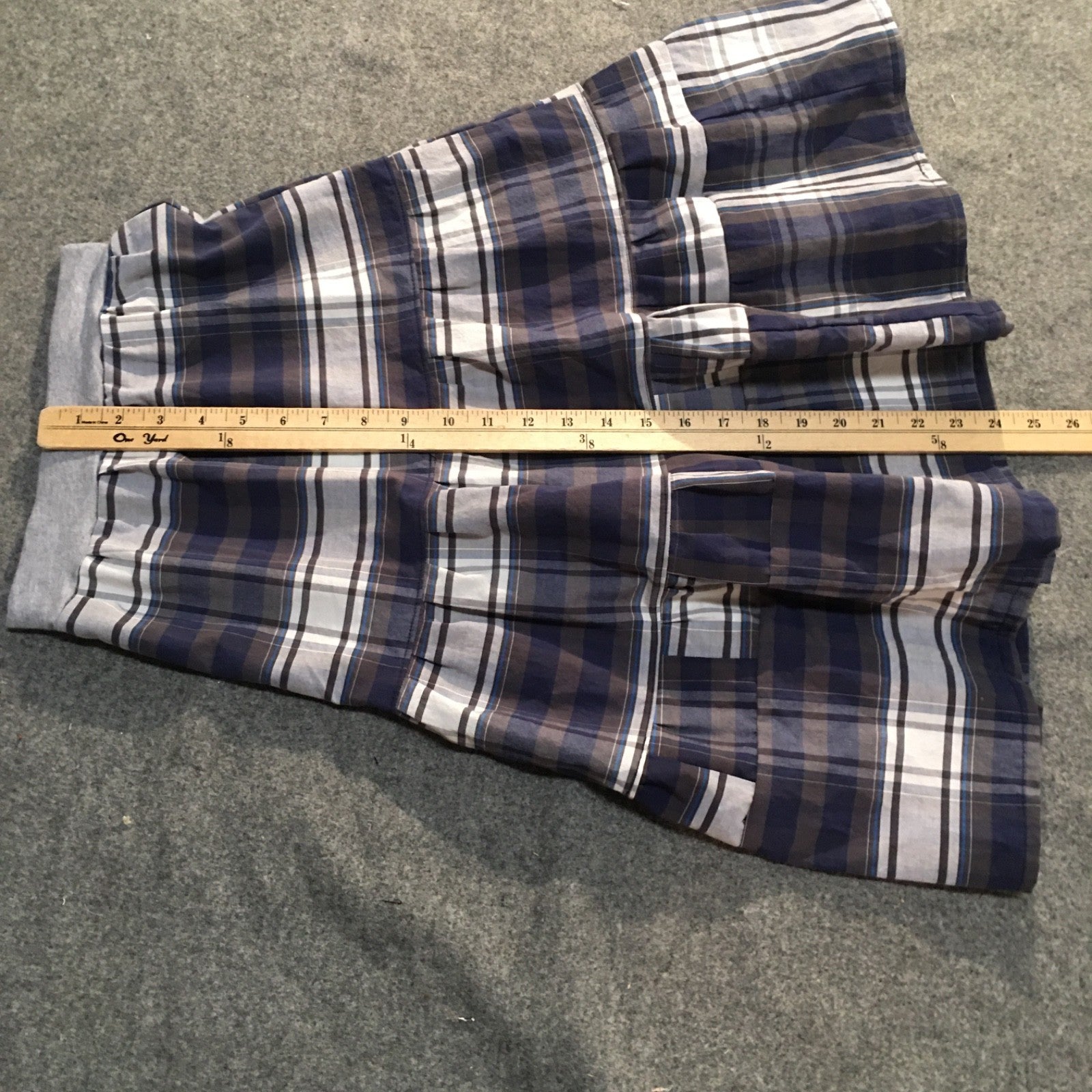 Maxi Cotton Plaid Skirt (6-7)